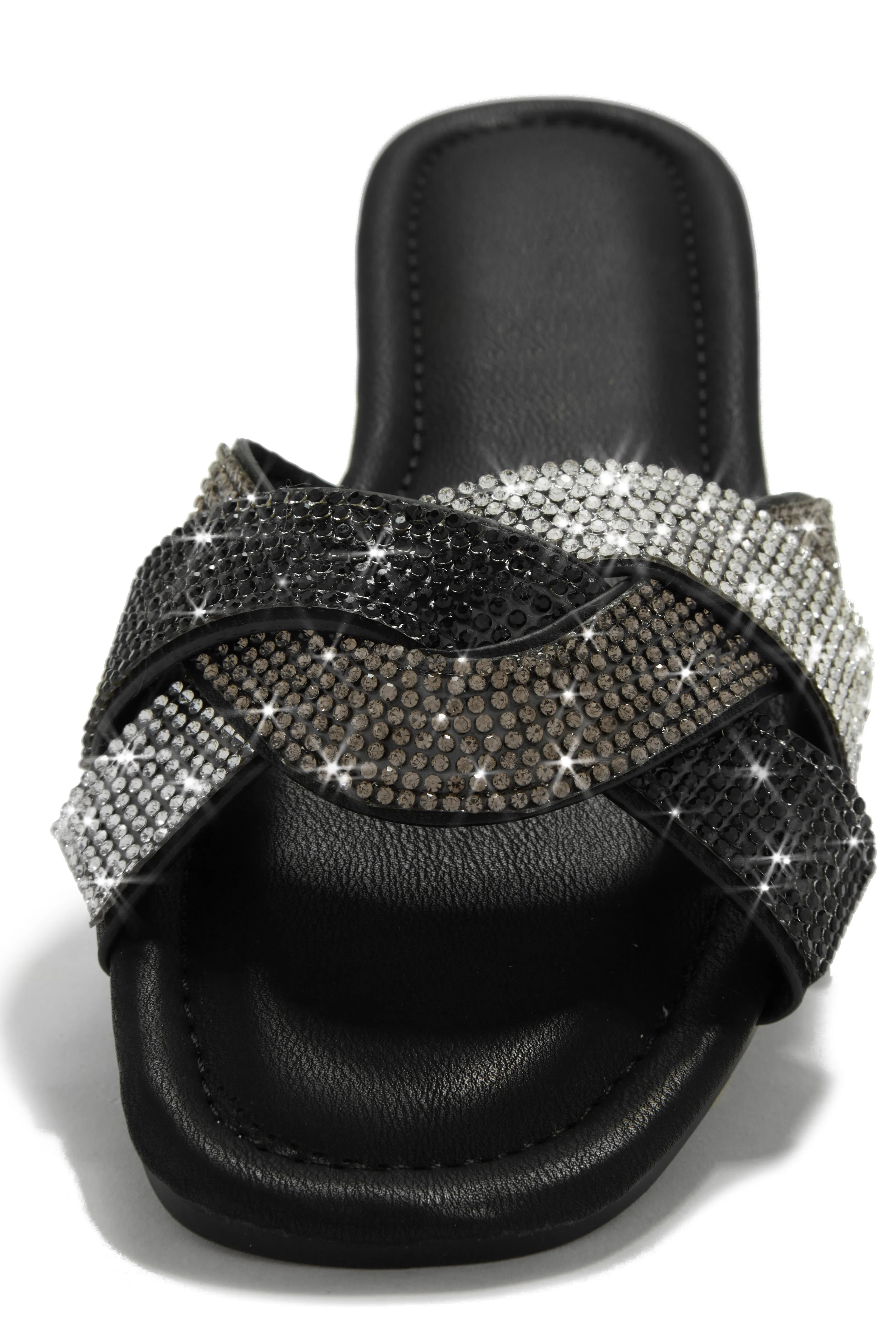 Slip Into Paradise Embellished Slip On Sandals - Black sold by Miss Lola product image thumbnail 3