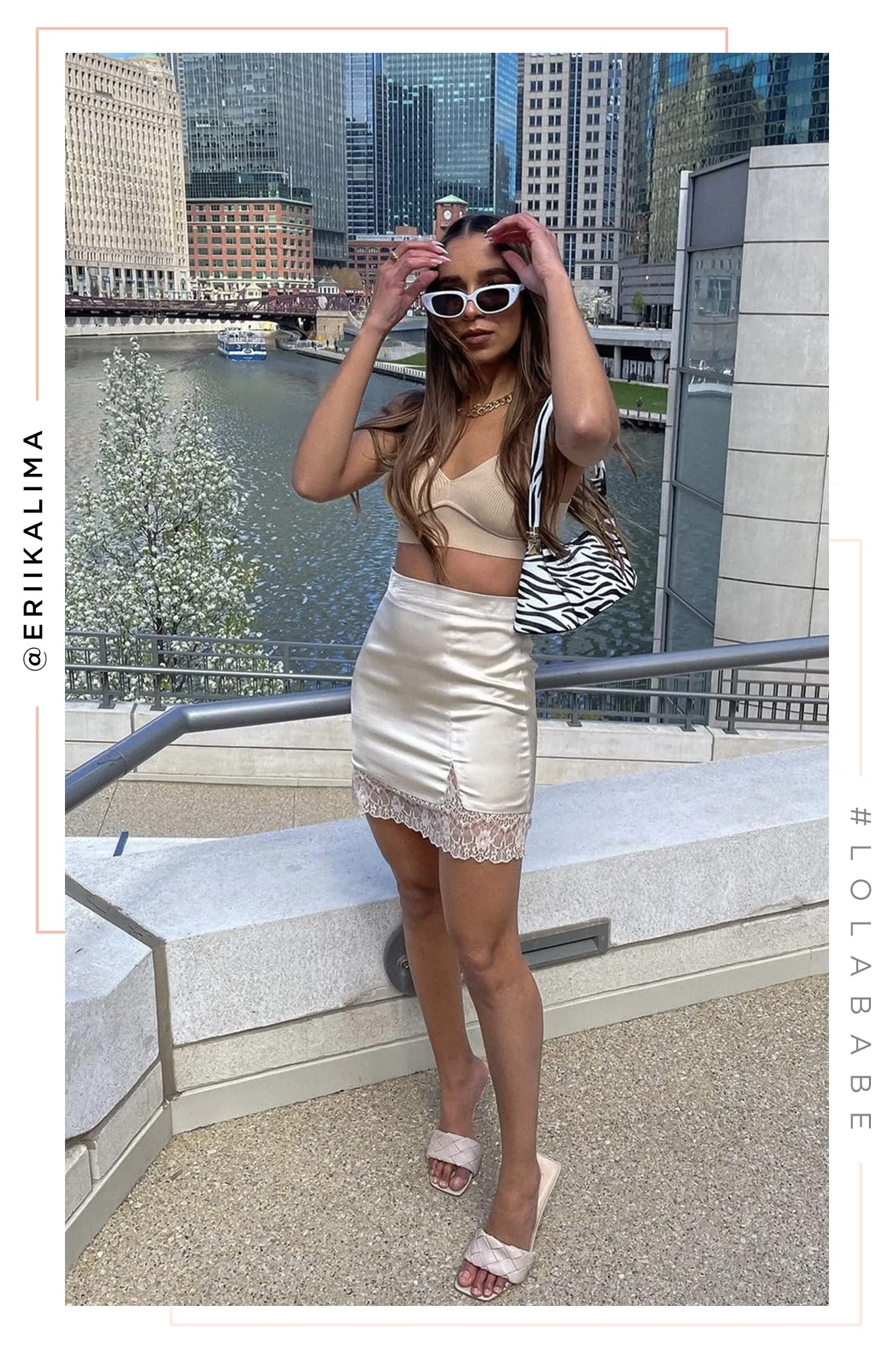 Chill Views Cat Eye Sunglasses- White sold by Miss Lola product image thumbnail 3