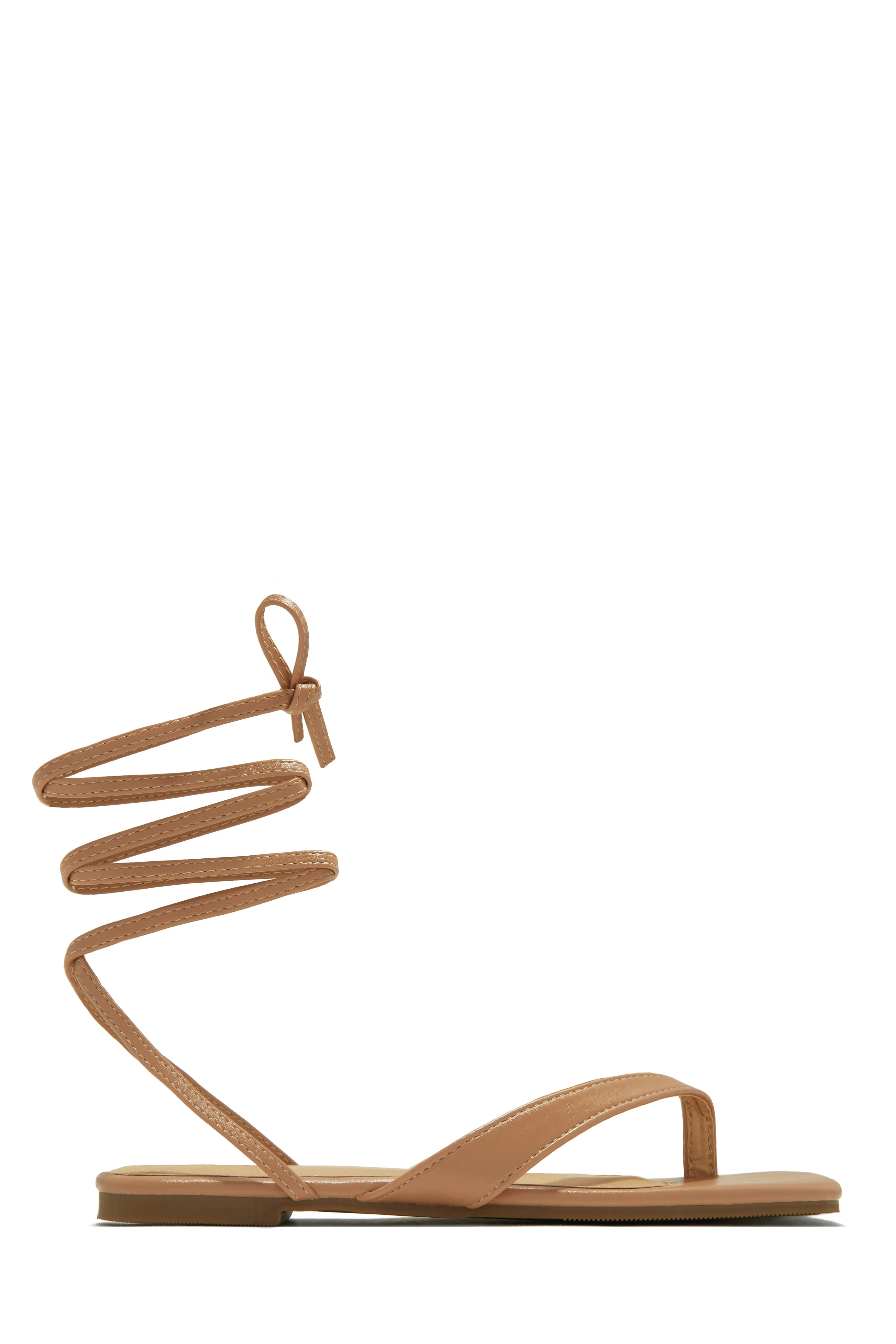 Tropicali Lace Up Sandals - Nude sold by Miss Lola product image thumbnail 5