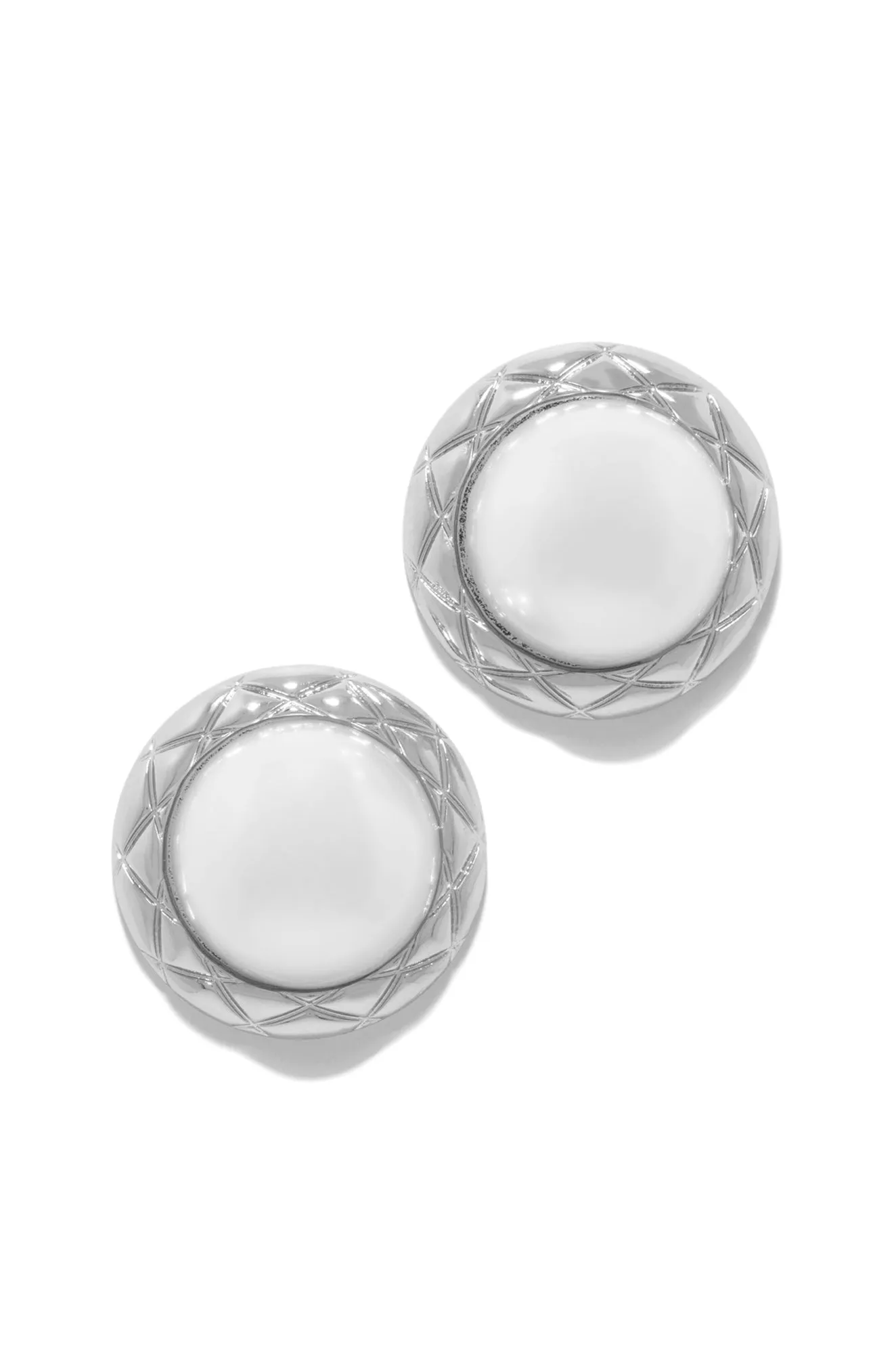 Railyn Faux Pearl Statement Earring - Silver sold by Miss Lola
