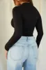 Melia Long Sleeve Bodysuit - Black sold by Miss Lola