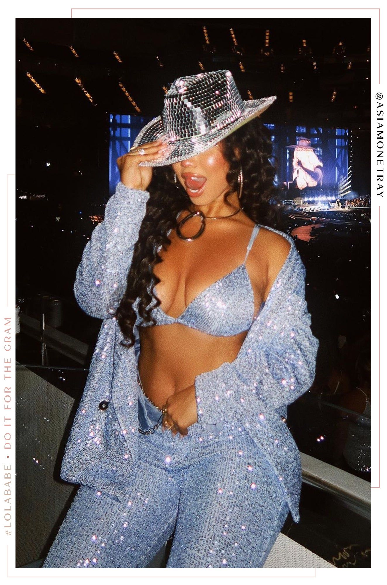 Champagne Wishes Blazer - Blue sold by Miss Lola