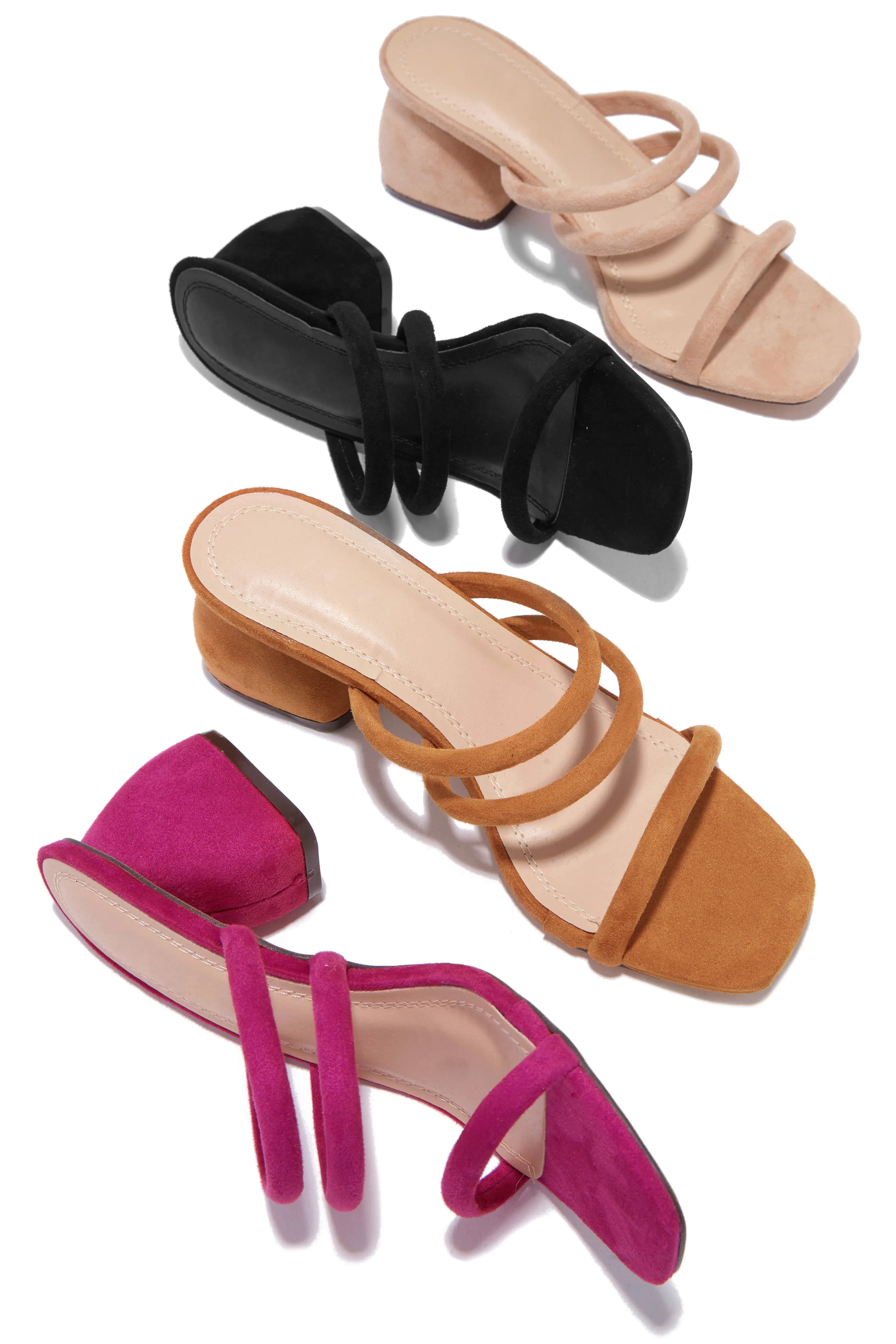 Nora Block Mid Heel Mules - Nude sold by Miss Lola product image thumbnail 4