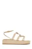 Sun Soaked Platform Sandals - Cream sold by Miss Lola