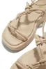 Sun Soaked Platform Sandals - Cream sold by Miss Lola