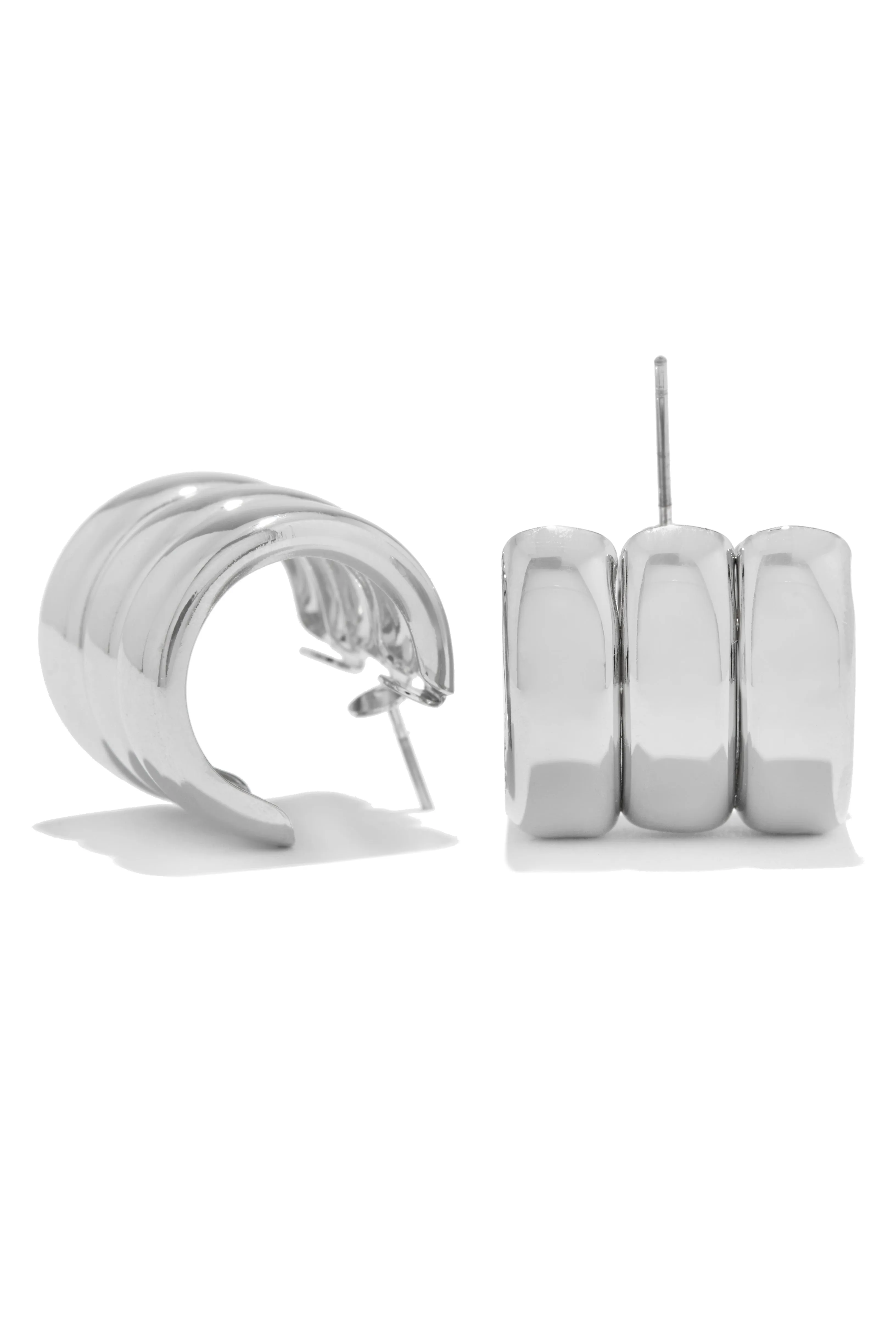 Janis Triple Hoop Earring - Gold sold by Miss Lola product image thumbnail 4