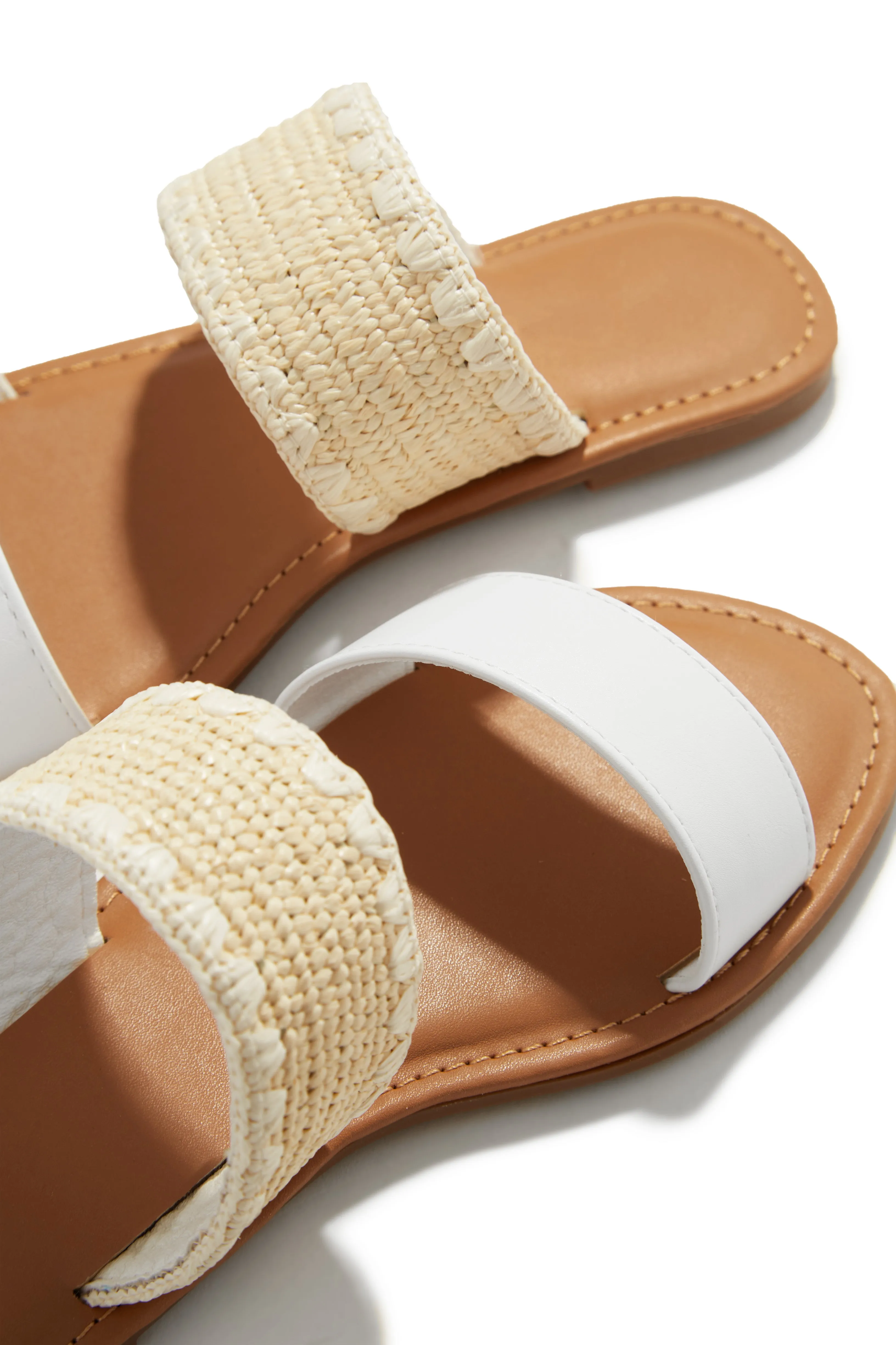 Janice Slip On Sandals - White sold by Miss Lola product image thumbnail 4