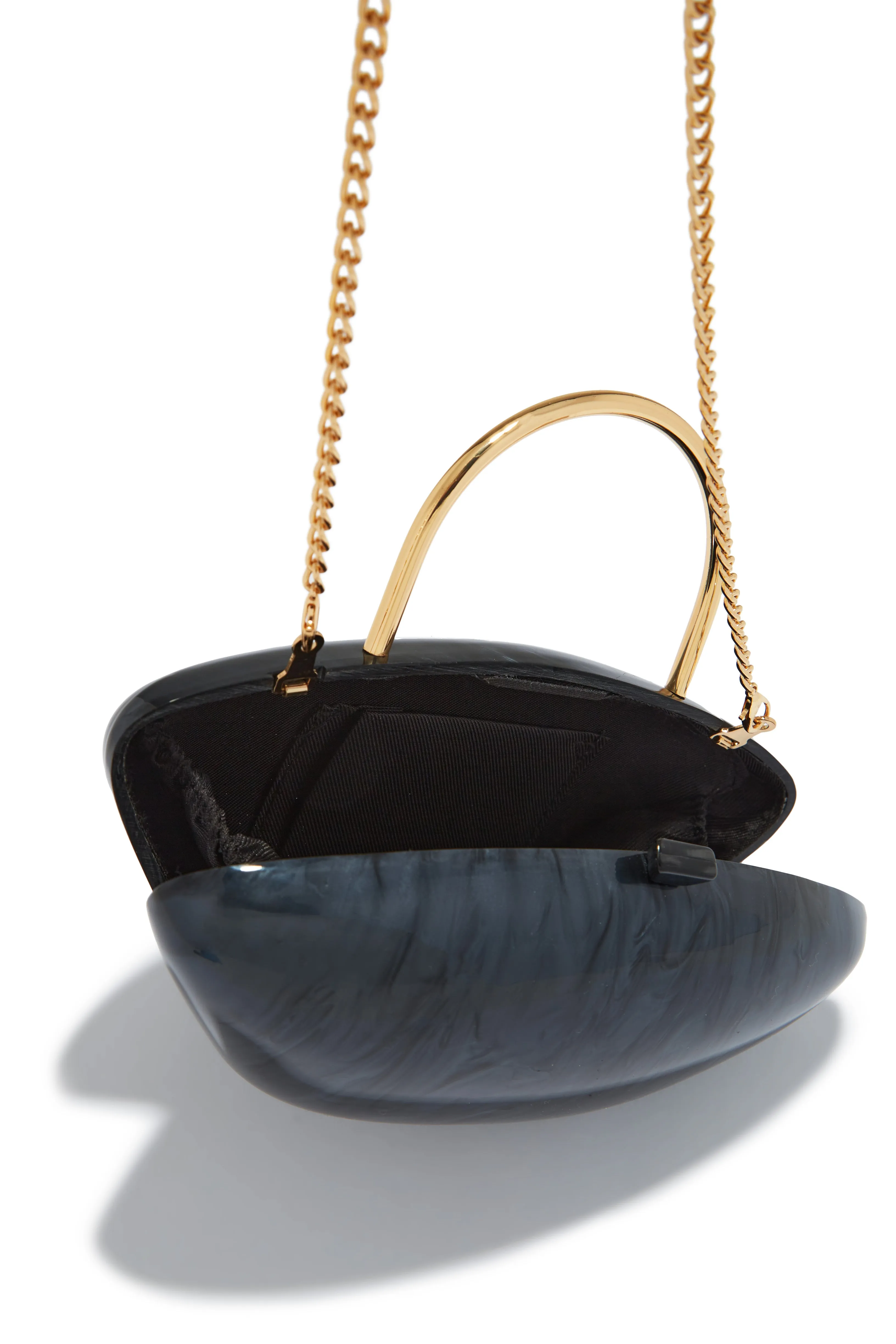 Imania Marble Top Handle Bag- Black sold by Miss Lola product image thumbnail 5