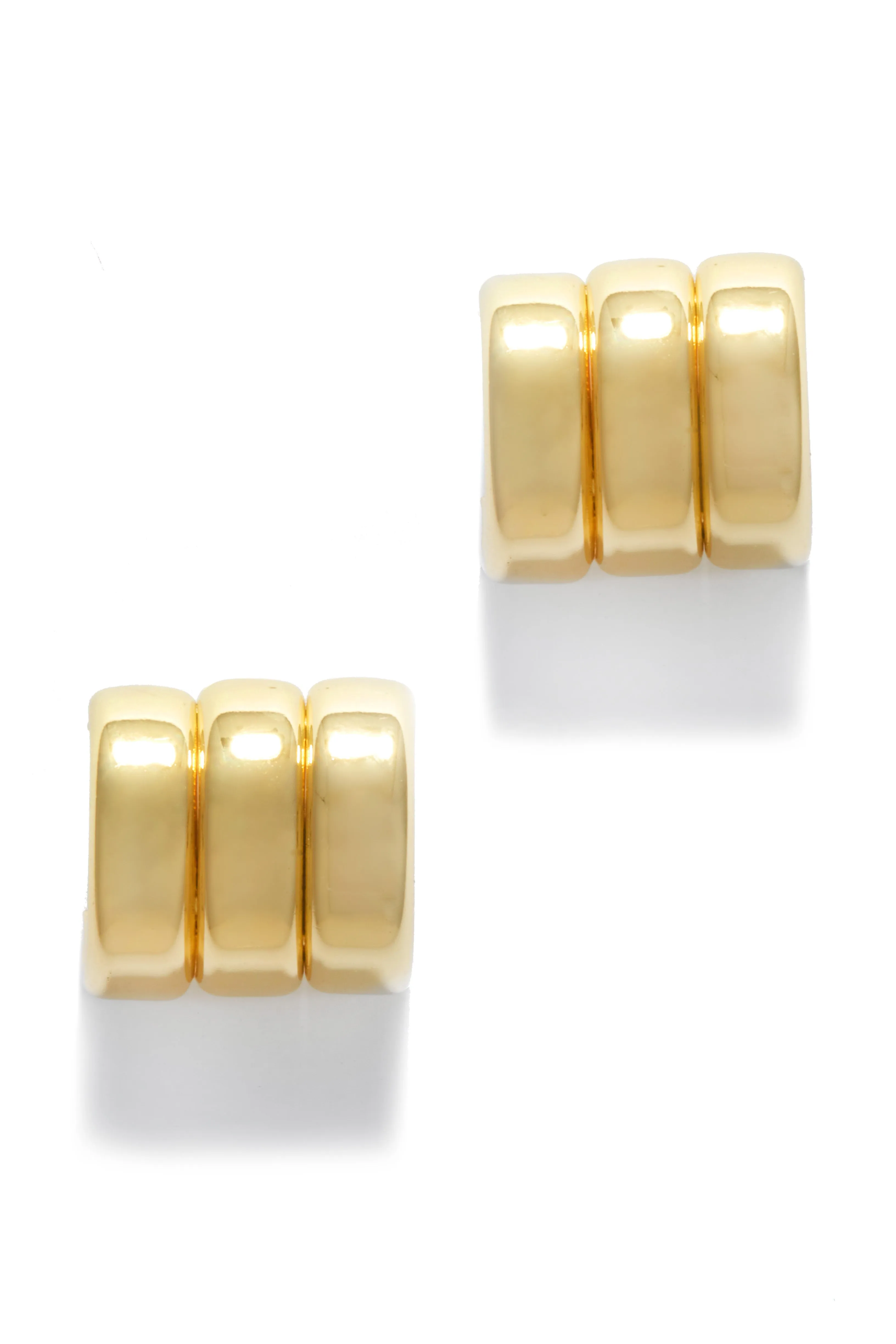 Janis Triple Hoop Earring - Gold sold by Miss Lola product image thumbnail 2
