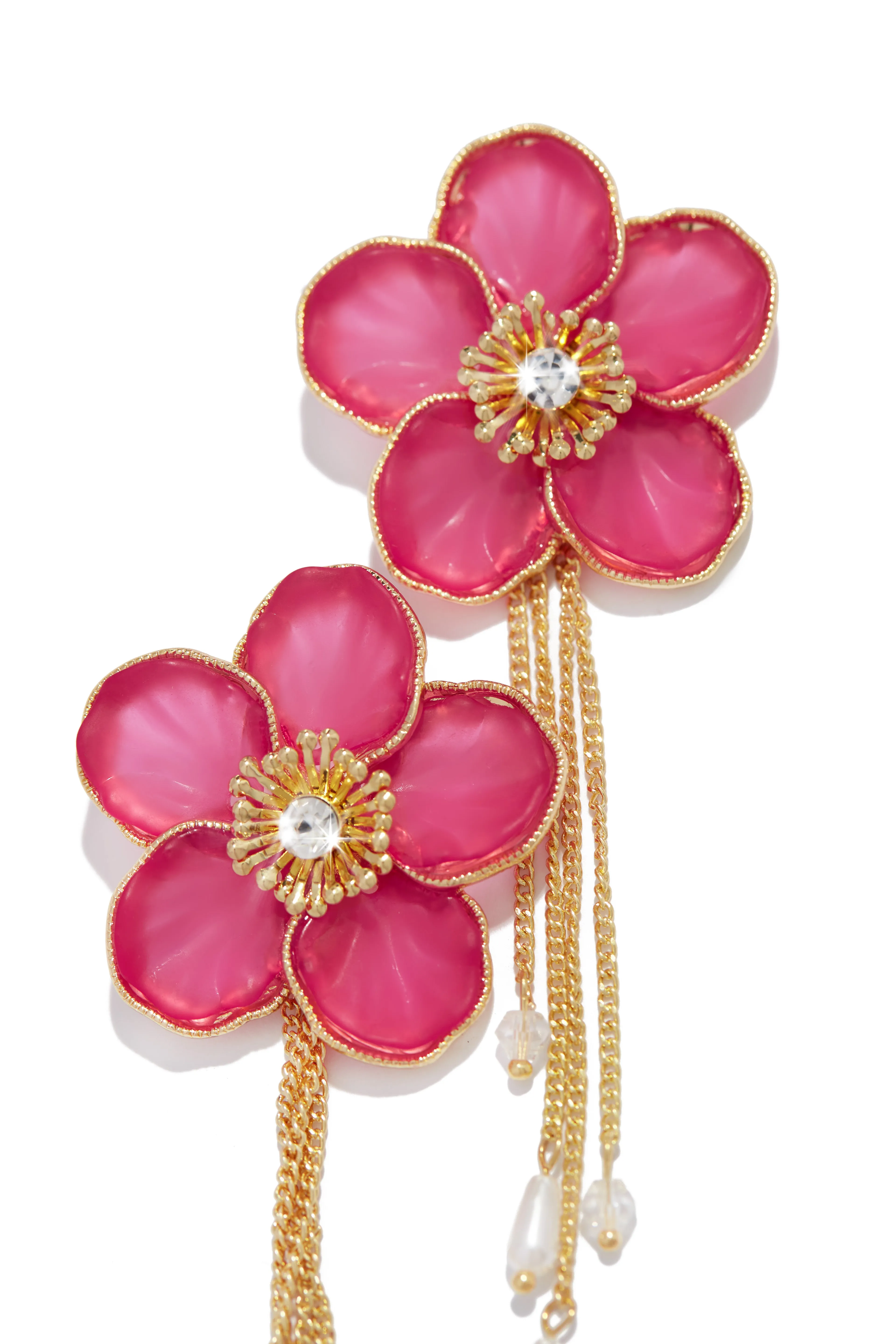 Niaya Flower Drop Earring - Pink sold by Miss Lola product image thumbnail 2