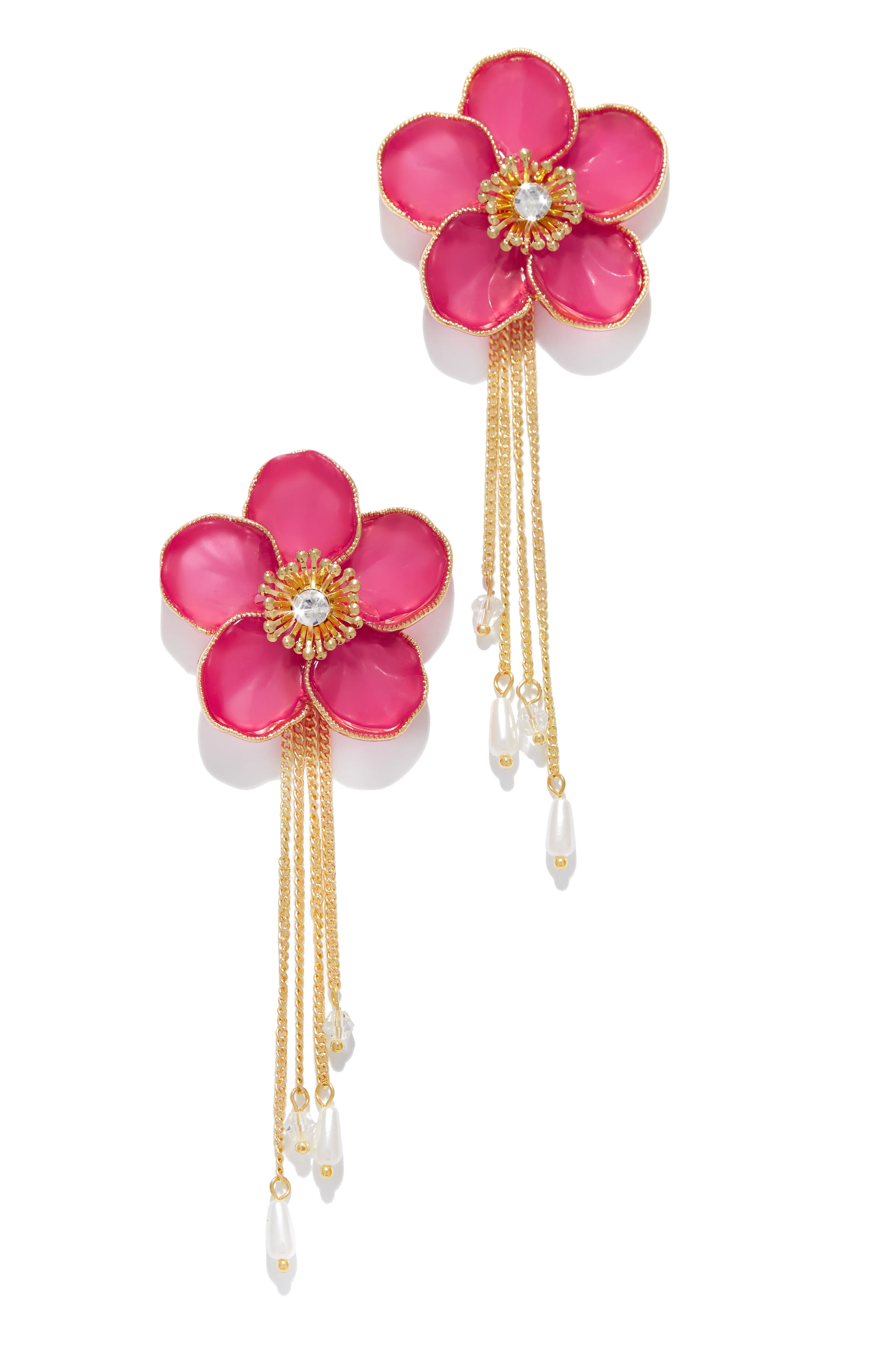 Niaya Flower Drop Earring - Pink sold by Miss Lola product image thumbnail 4