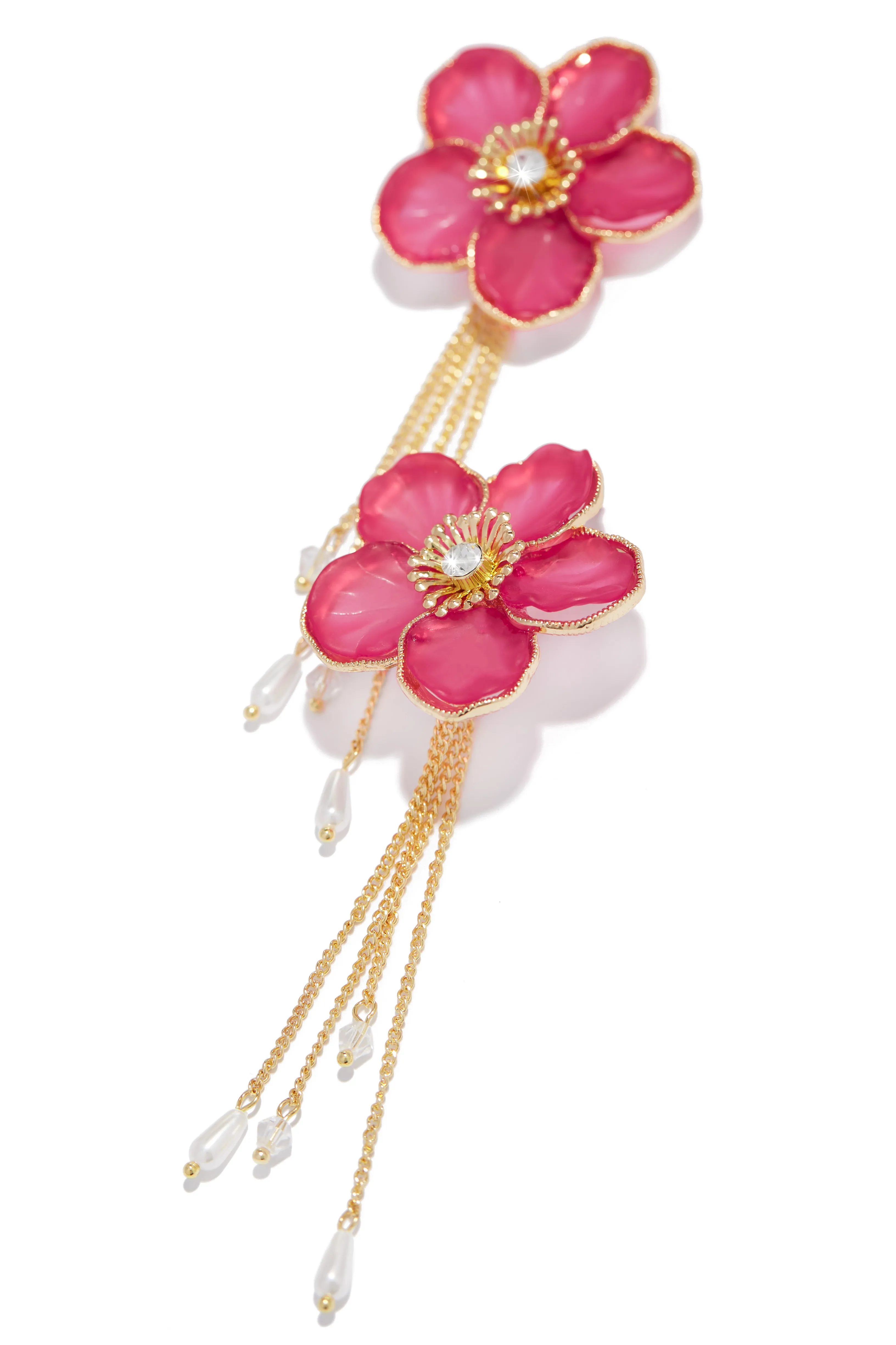 Niaya Flower Drop Earring - Pink sold by Miss Lola