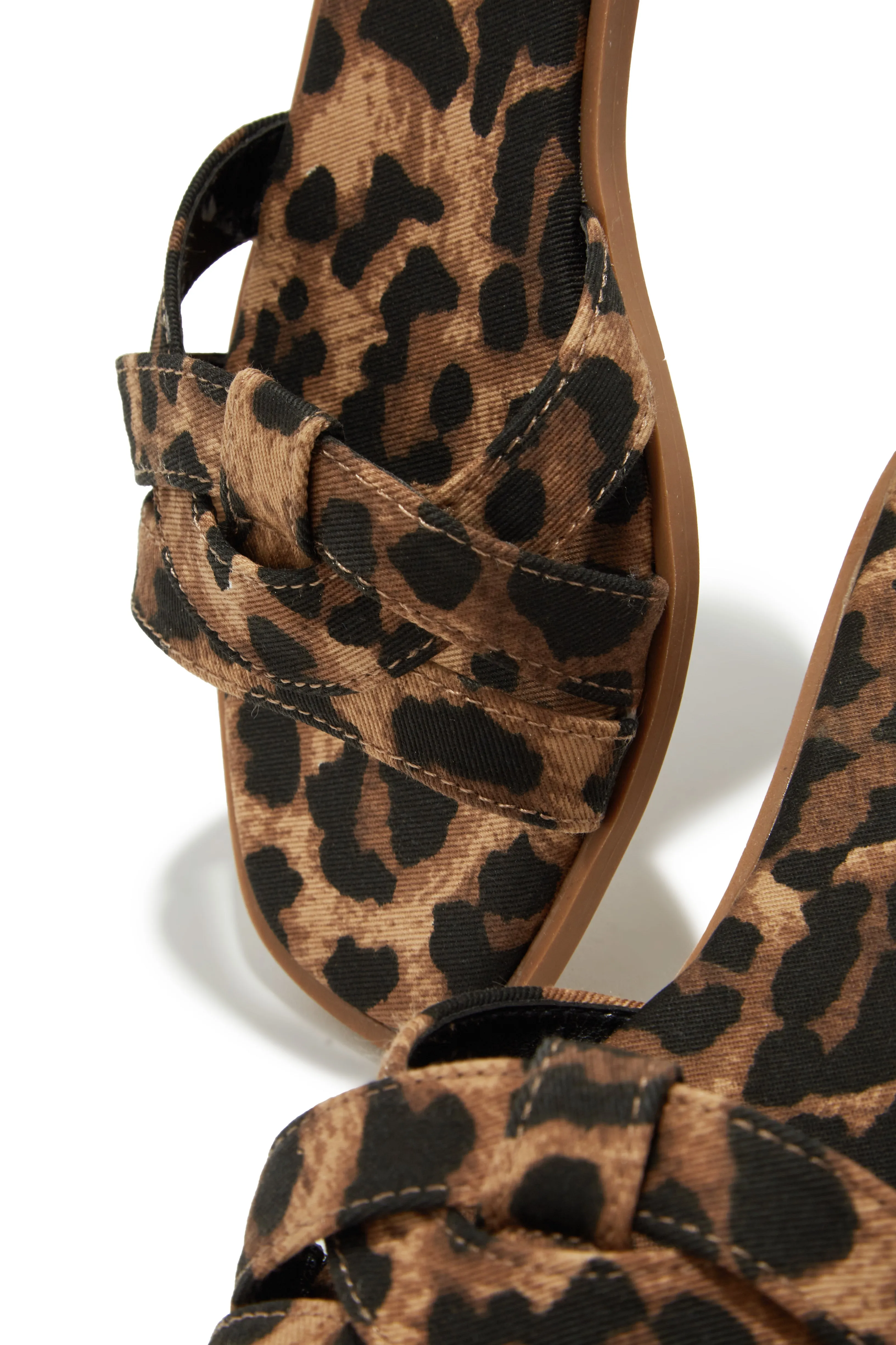 Maile Slip On Sandals - Leopard sold by Miss Lola product image thumbnail 3