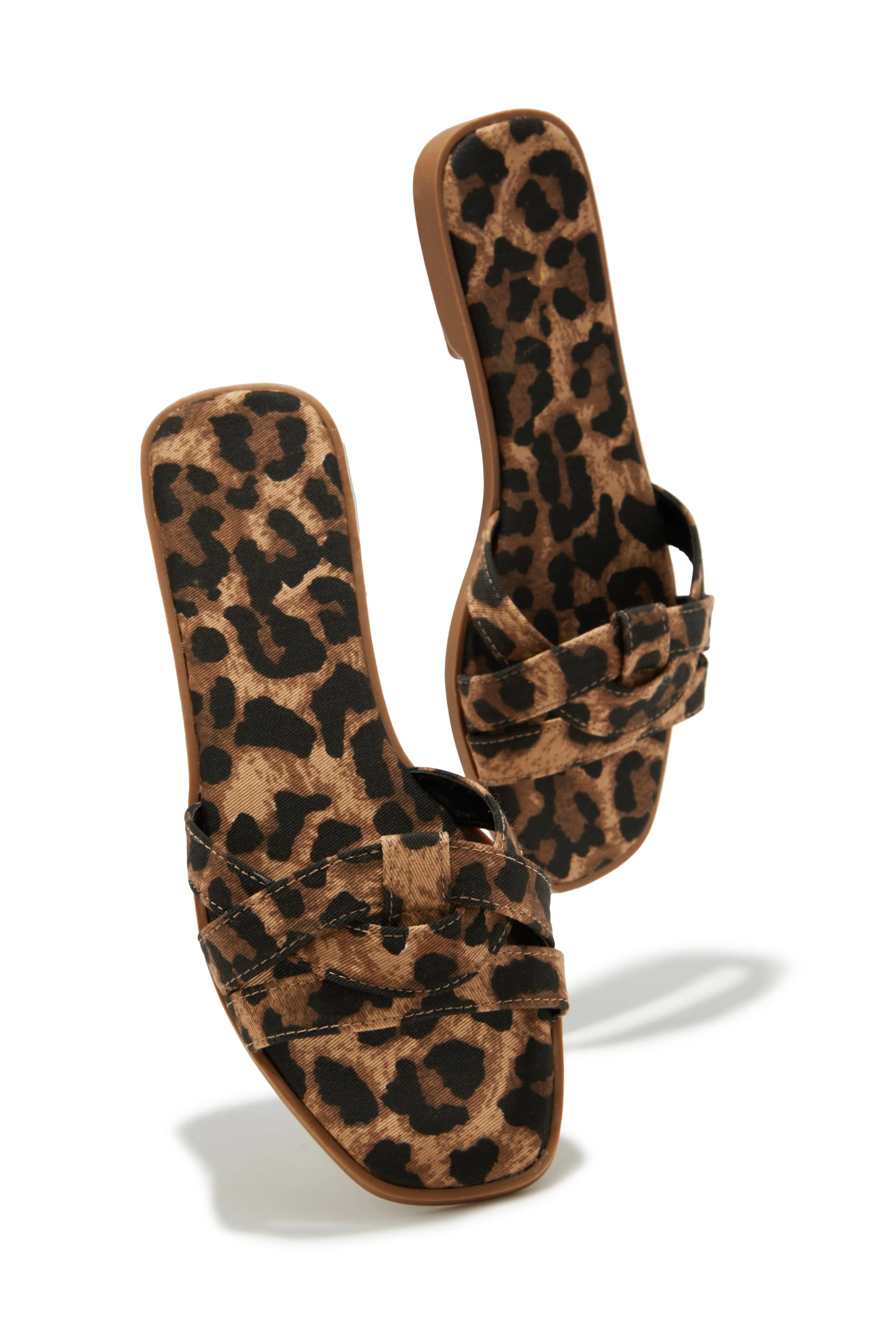 Maile Slip On Sandals - Leopard sold by Miss Lola product image thumbnail 5
