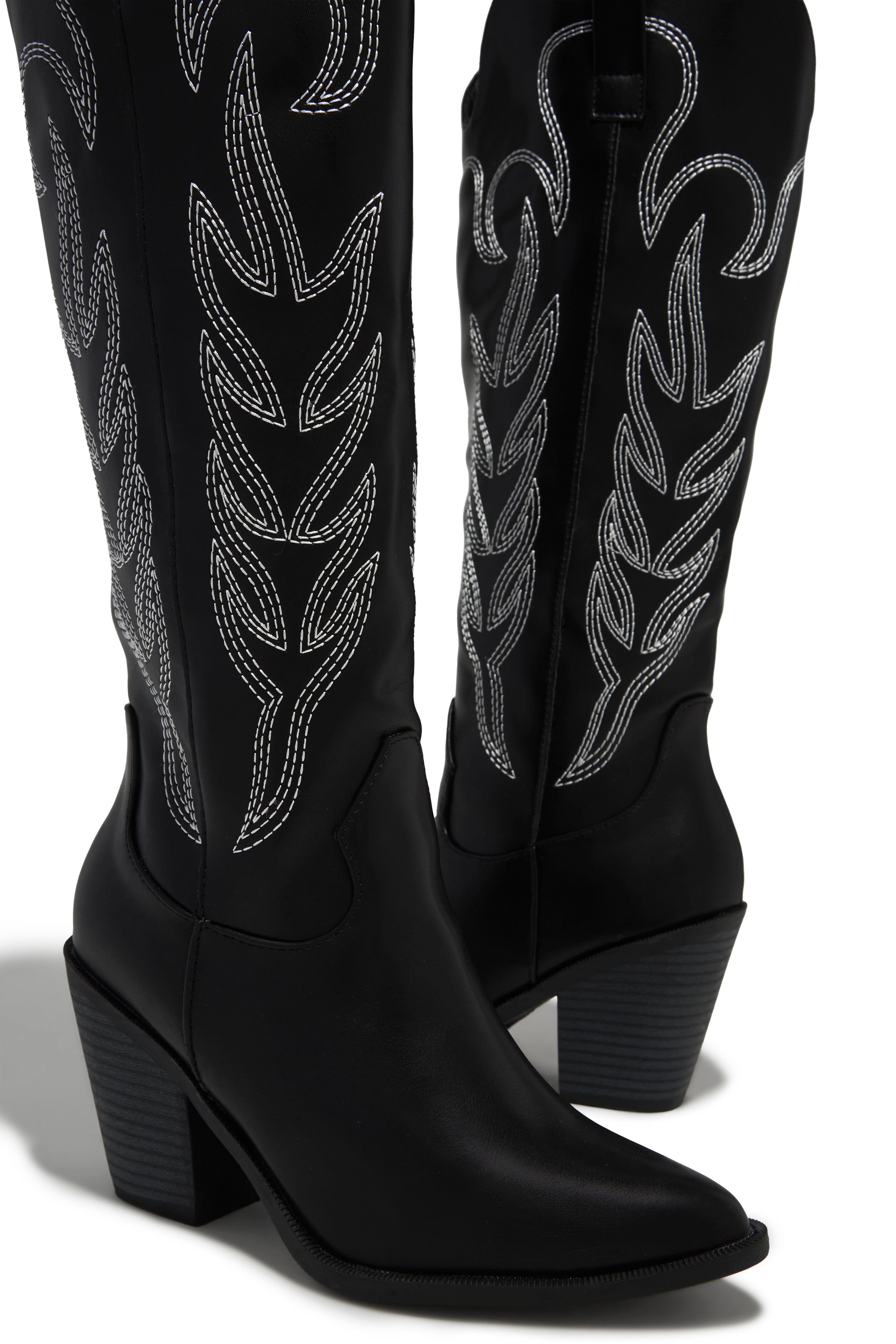 Exclusive Performance Cowgirl Boots - Black sold by Miss Lola product image thumbnail 5