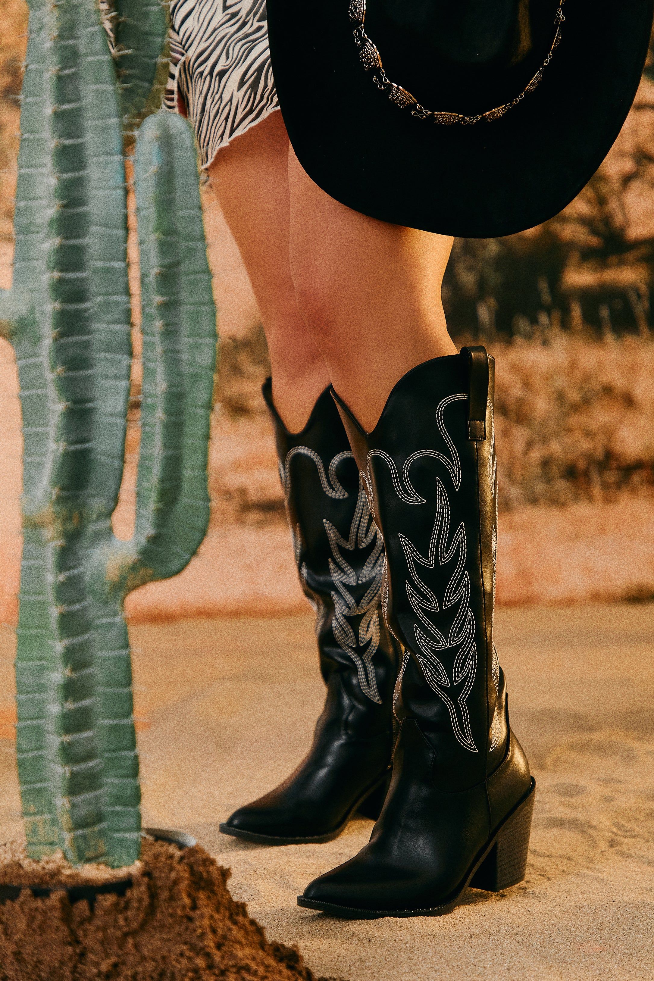 Exclusive Performance Cowgirl Boots - Black sold by Miss Lola product image thumbnail 2