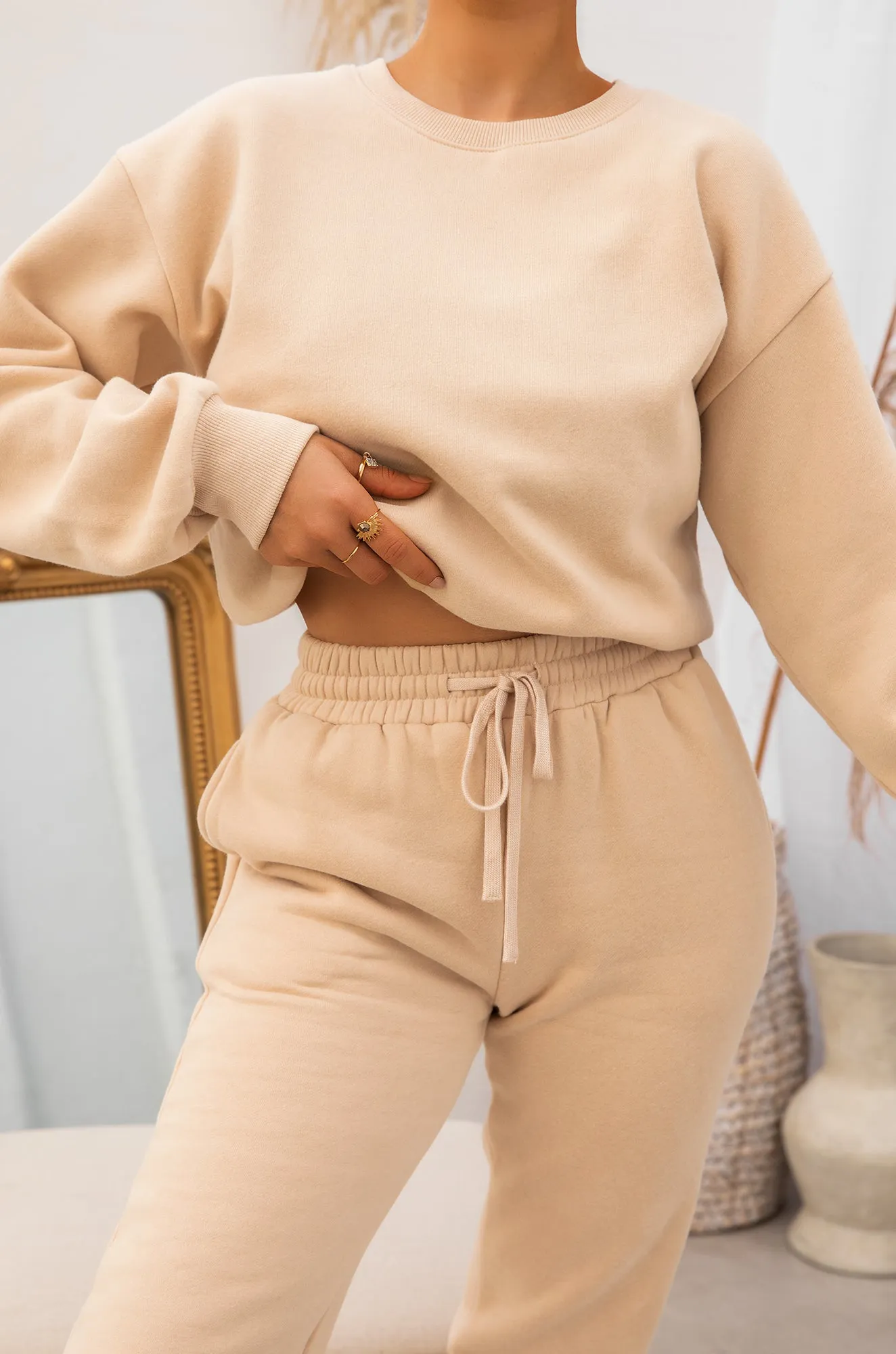 Cozy Feels Adult Crewneck Sweater - Nude sold by Miss Lola product image thumbnail 3