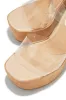 Makana Platform Block Heels - Clear sold by Miss Lola
