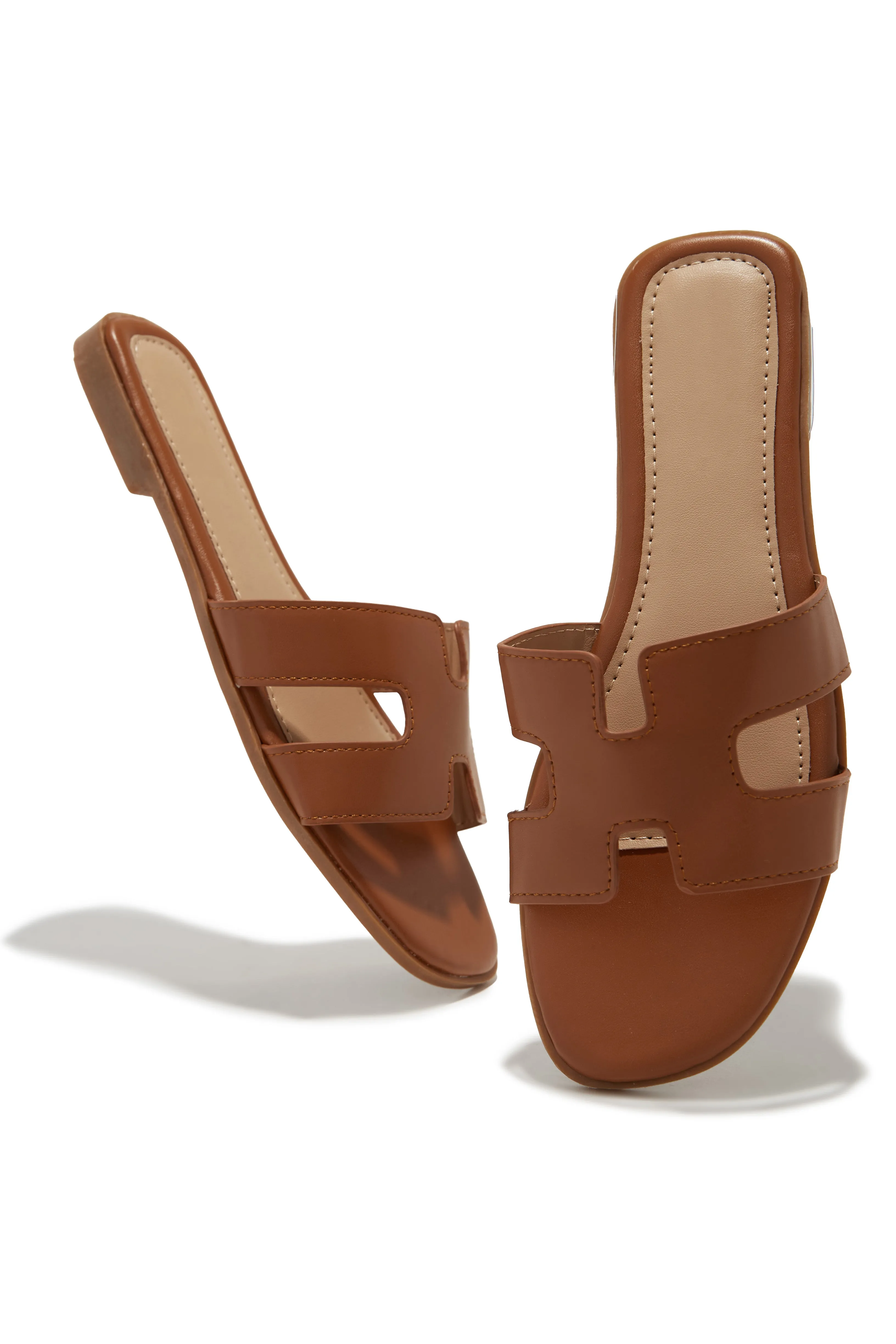 Myla Slip On Sandals - Tan sold by Miss Lola product image thumbnail 3