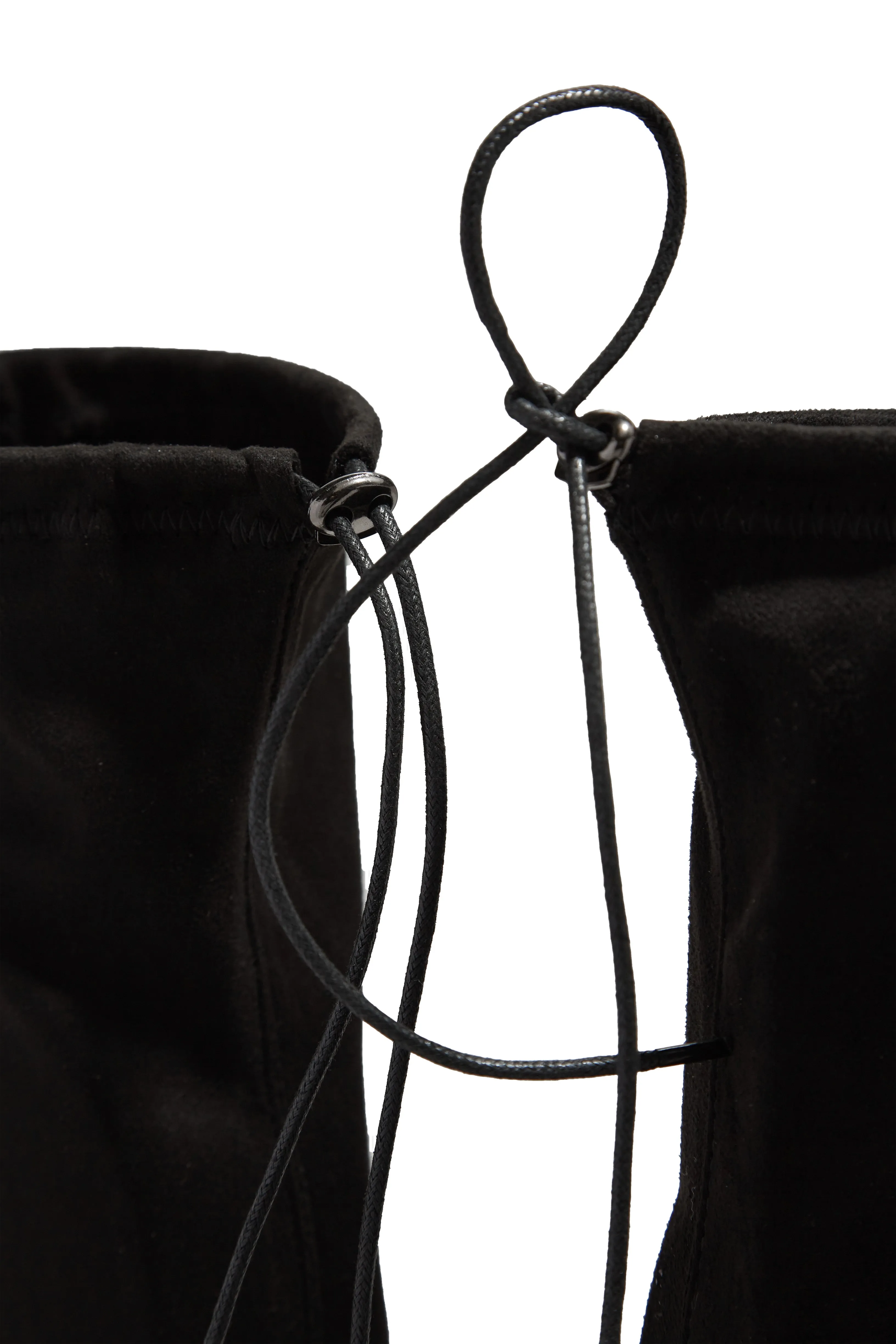 High & Low Over The Knee Flat Boots - Black sold by Miss Lola product image thumbnail 2