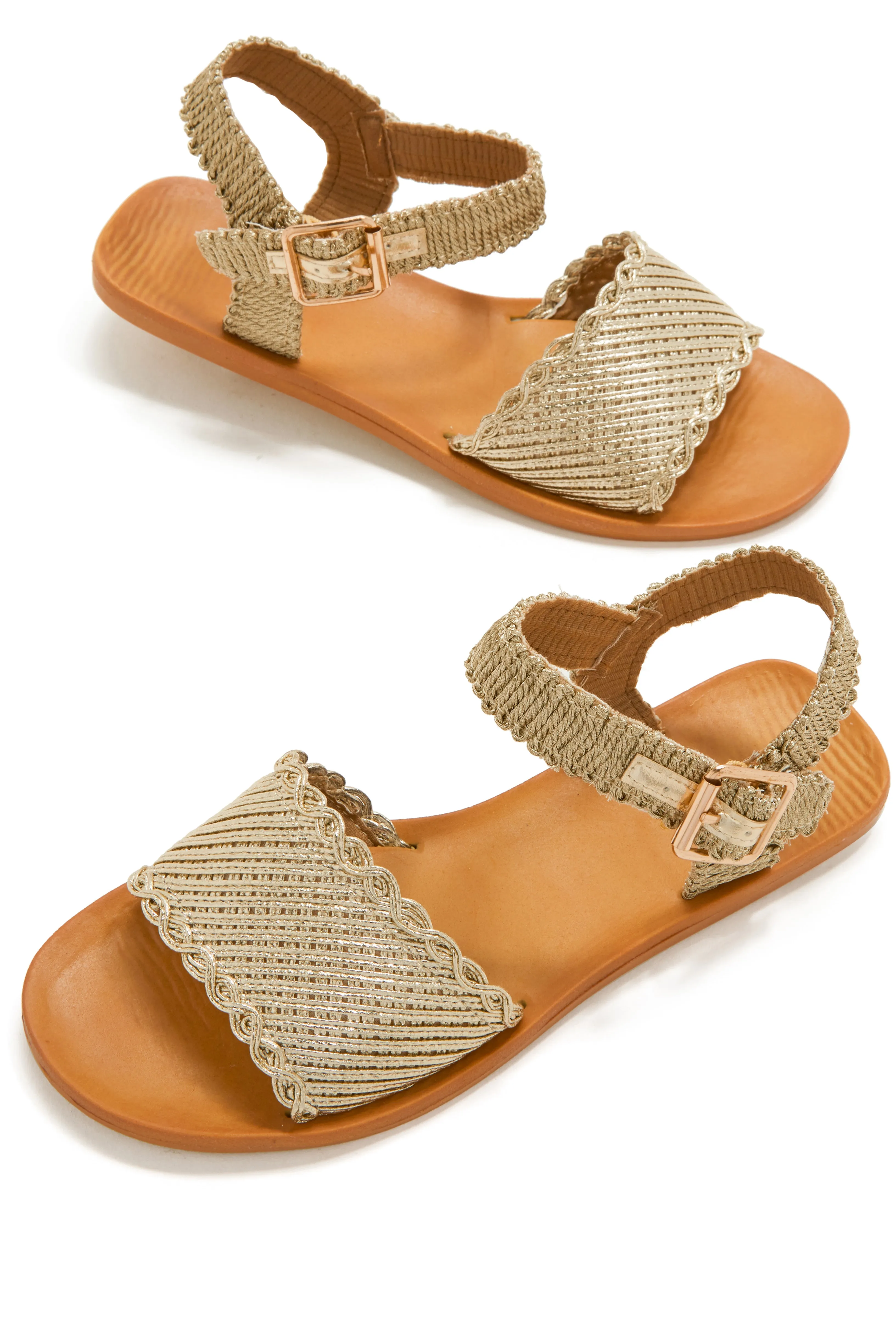 Island Sand Flat Sandals - Gold sold by Miss Lola product image thumbnail 3