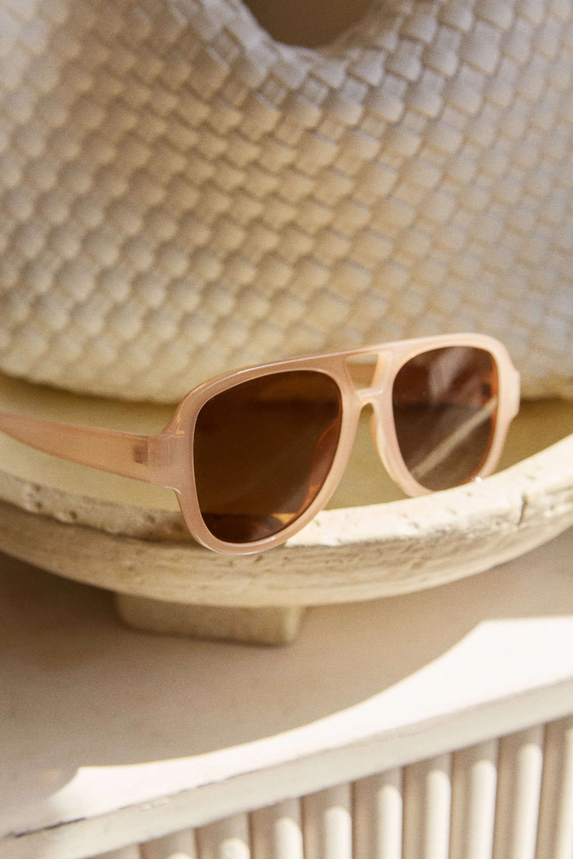 Italia Oversized Sunglasses - Nude sold by Miss Lola product image thumbnail 3