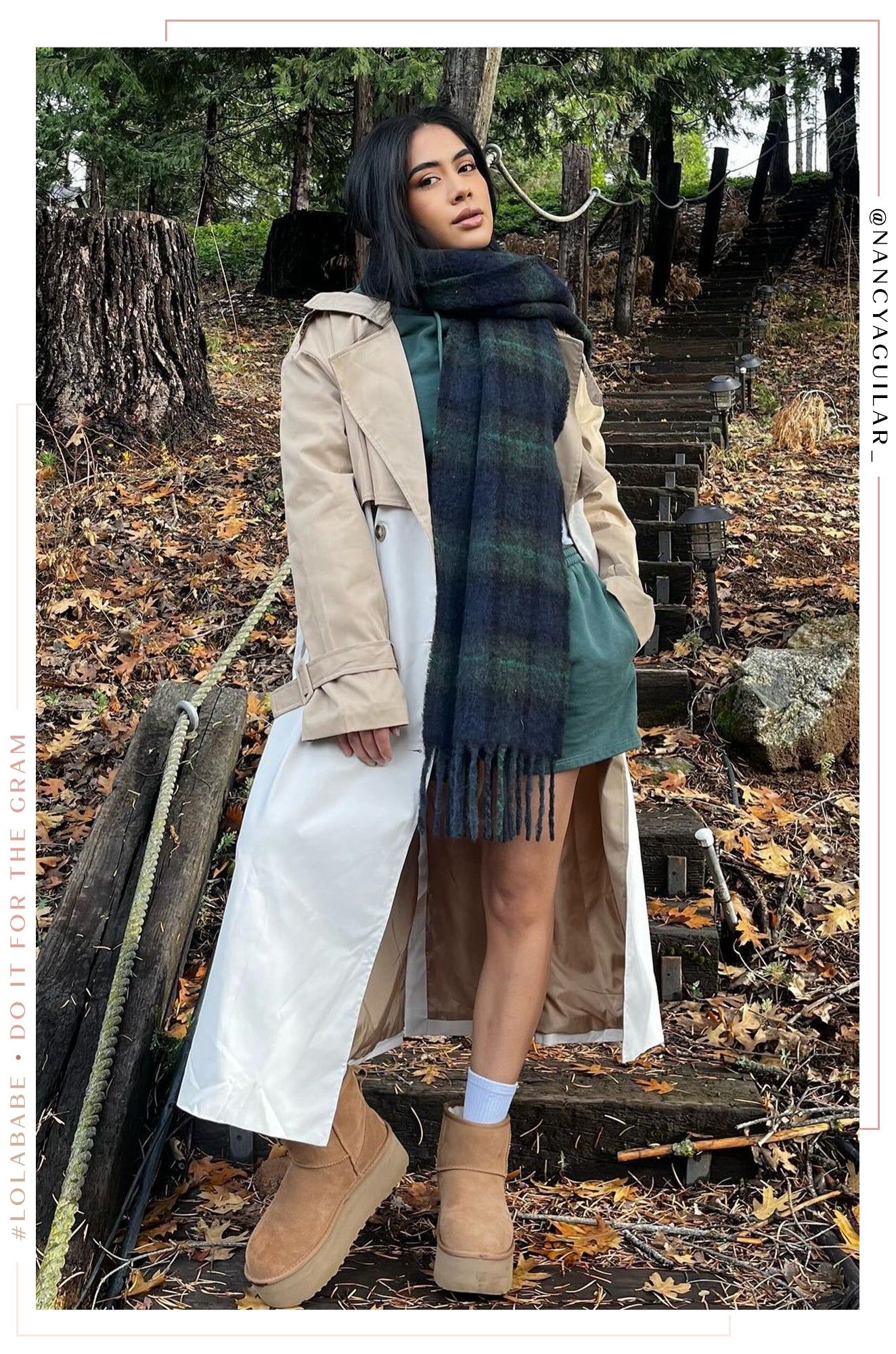 Harper Color Blocked Trench Coat - Nude sold by Miss Lola product image thumbnail 4