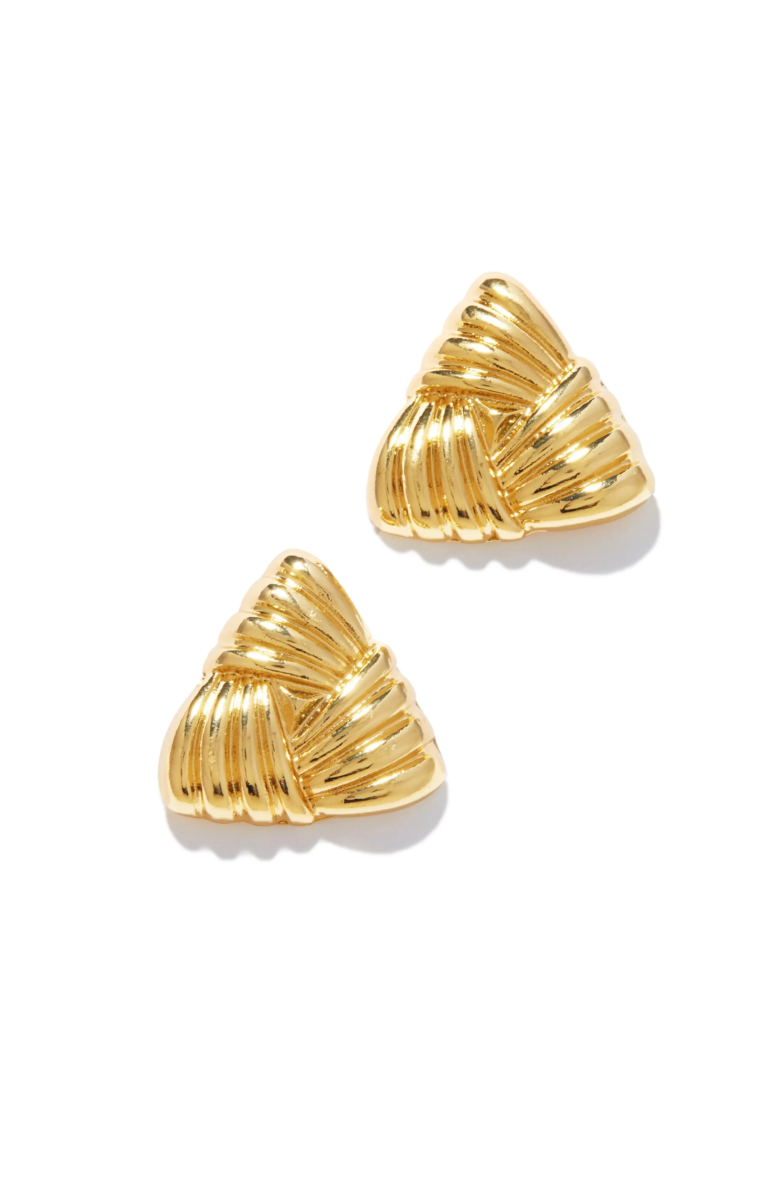 Stacy Statement Triangle Earring - Gold sold by Miss Lola product image thumbnail 2