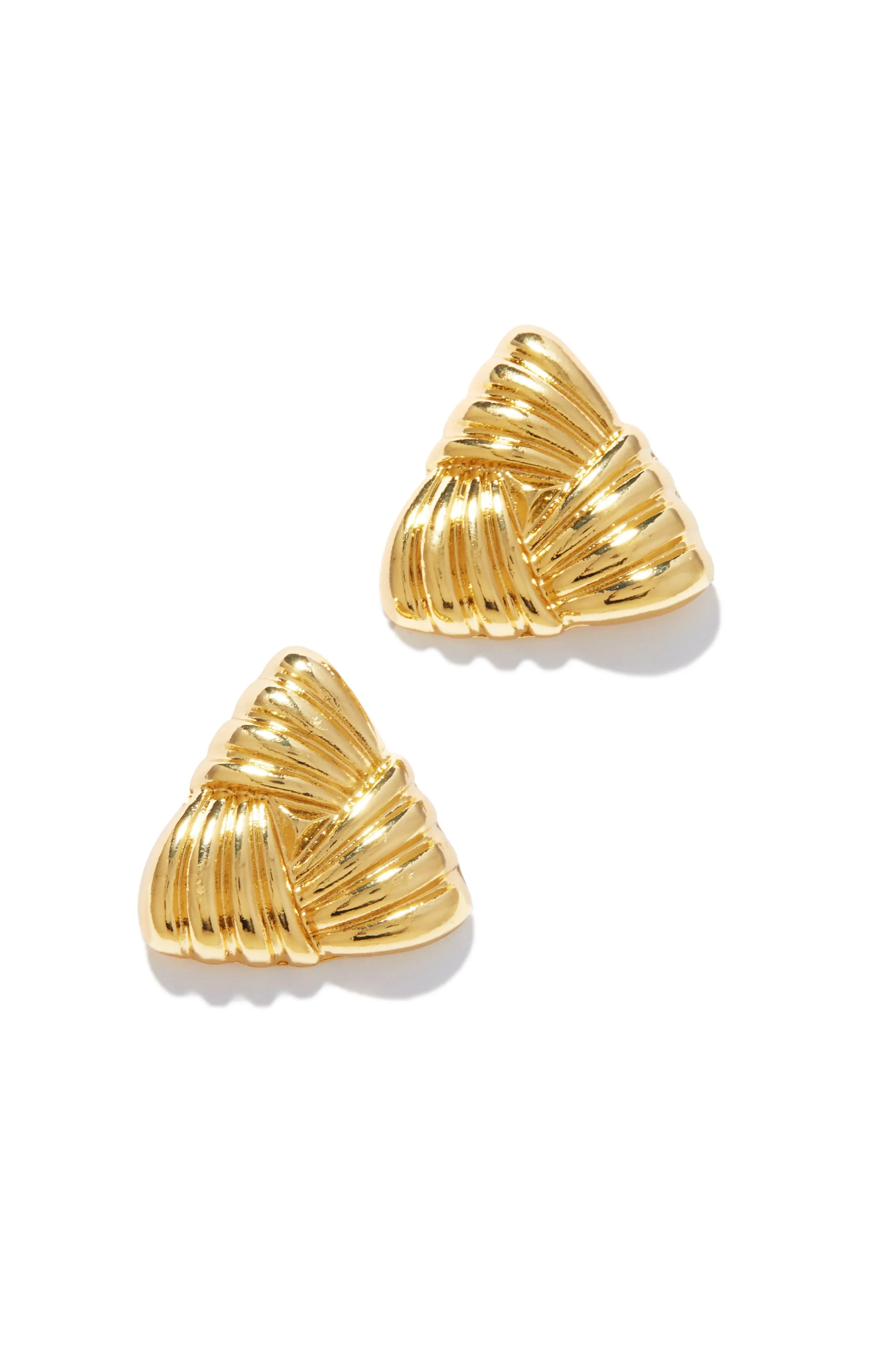 Stacy Statement Triangle Earring - Gold sold by Miss Lola product image thumbnail 3