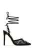 Special Weekend Lace Up Pump Heels - Black sold by Miss Lola
