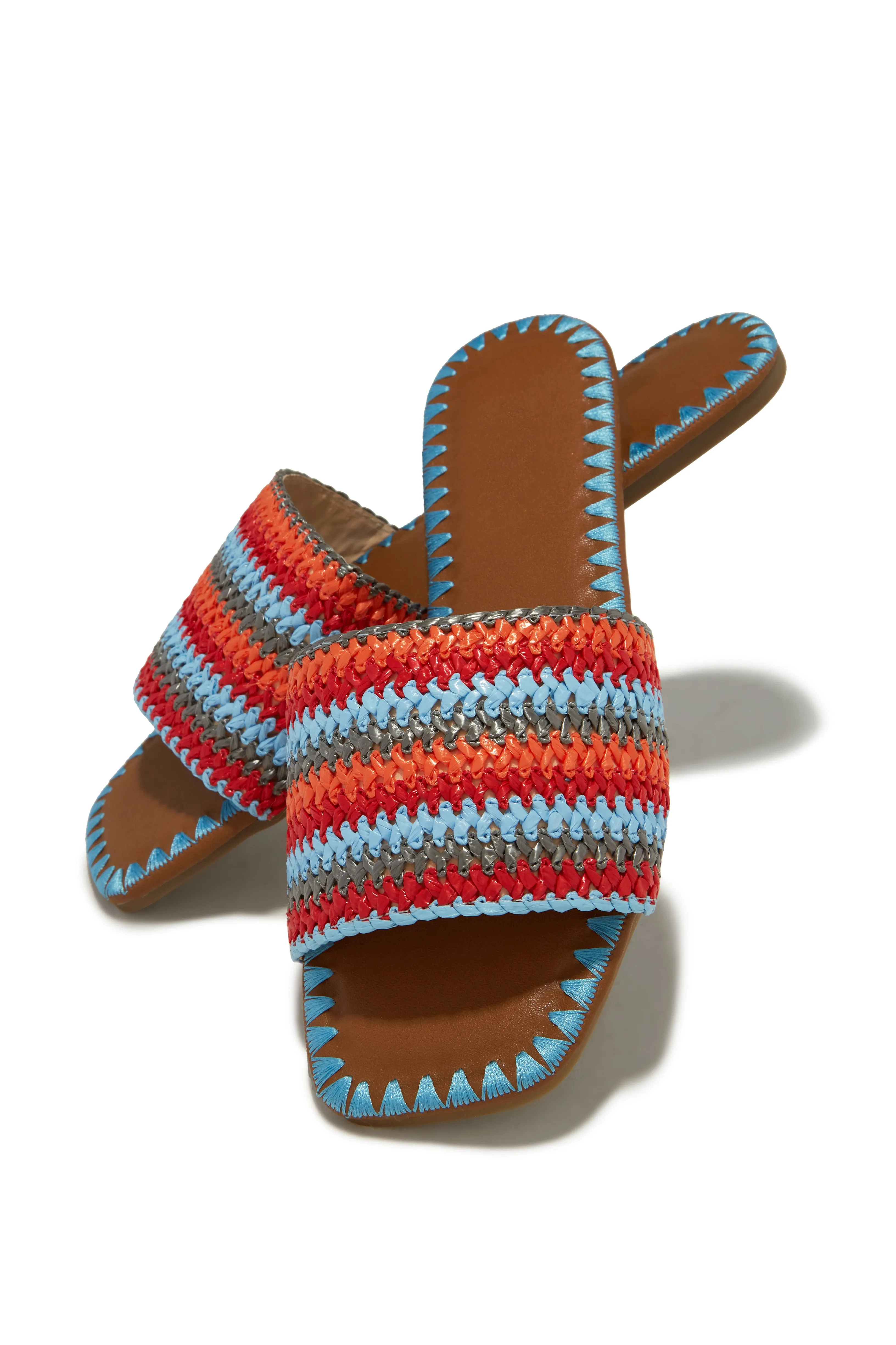 Jaylen Slip On Sandals - Blue sold by Miss Lola product image thumbnail 3