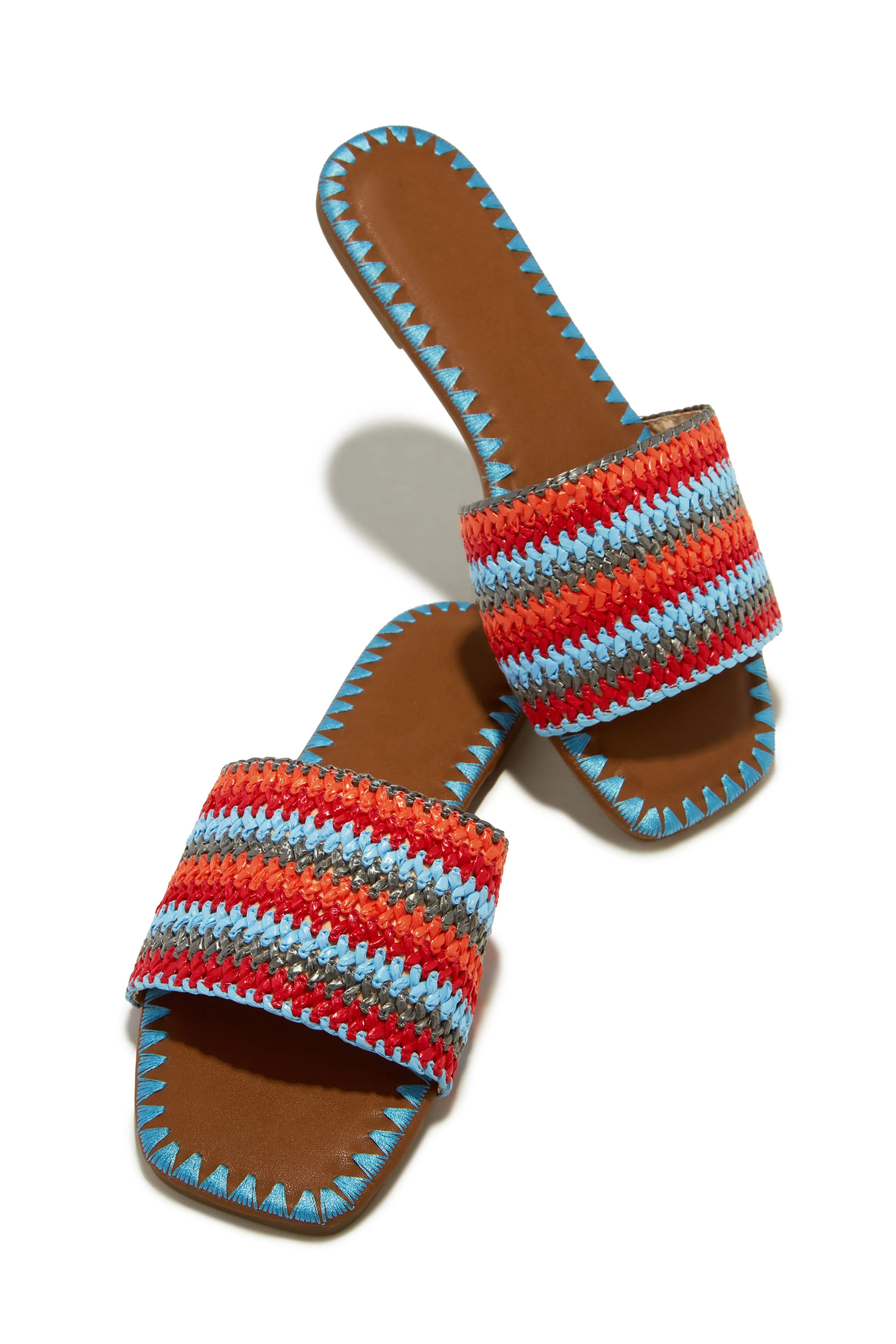 Jaylen Slip On Sandals - Blue sold by Miss Lola product image thumbnail 5