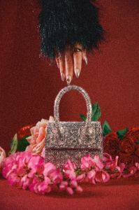 Baby Love Embellished Mini Bag - Silver sold by Miss Lola