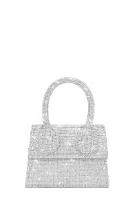 Baby Love Embellished Mini Bag - Silver sold by Miss Lola
