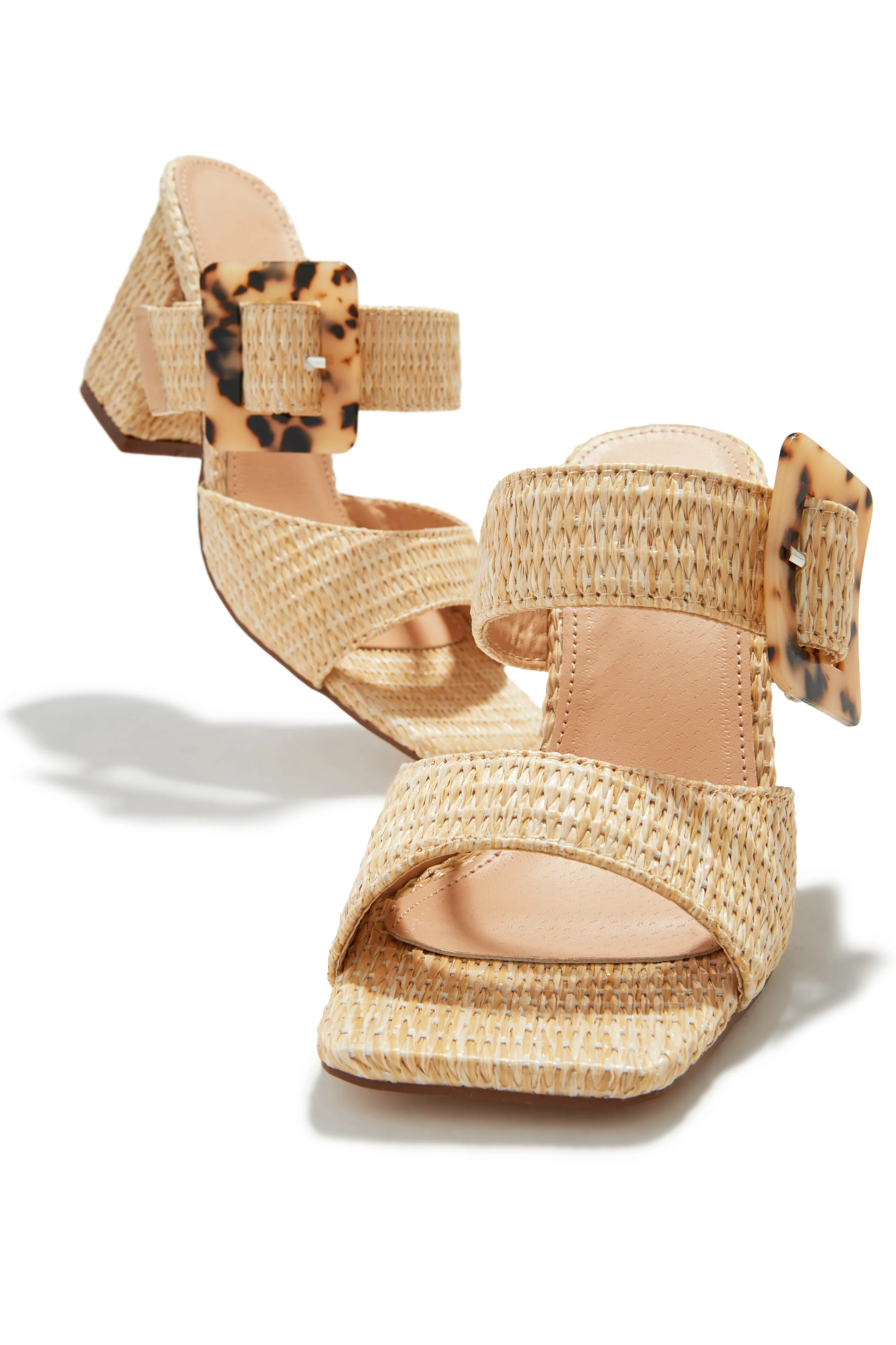 Naya Block Heel Mules - Nude sold by Miss Lola product image thumbnail 4