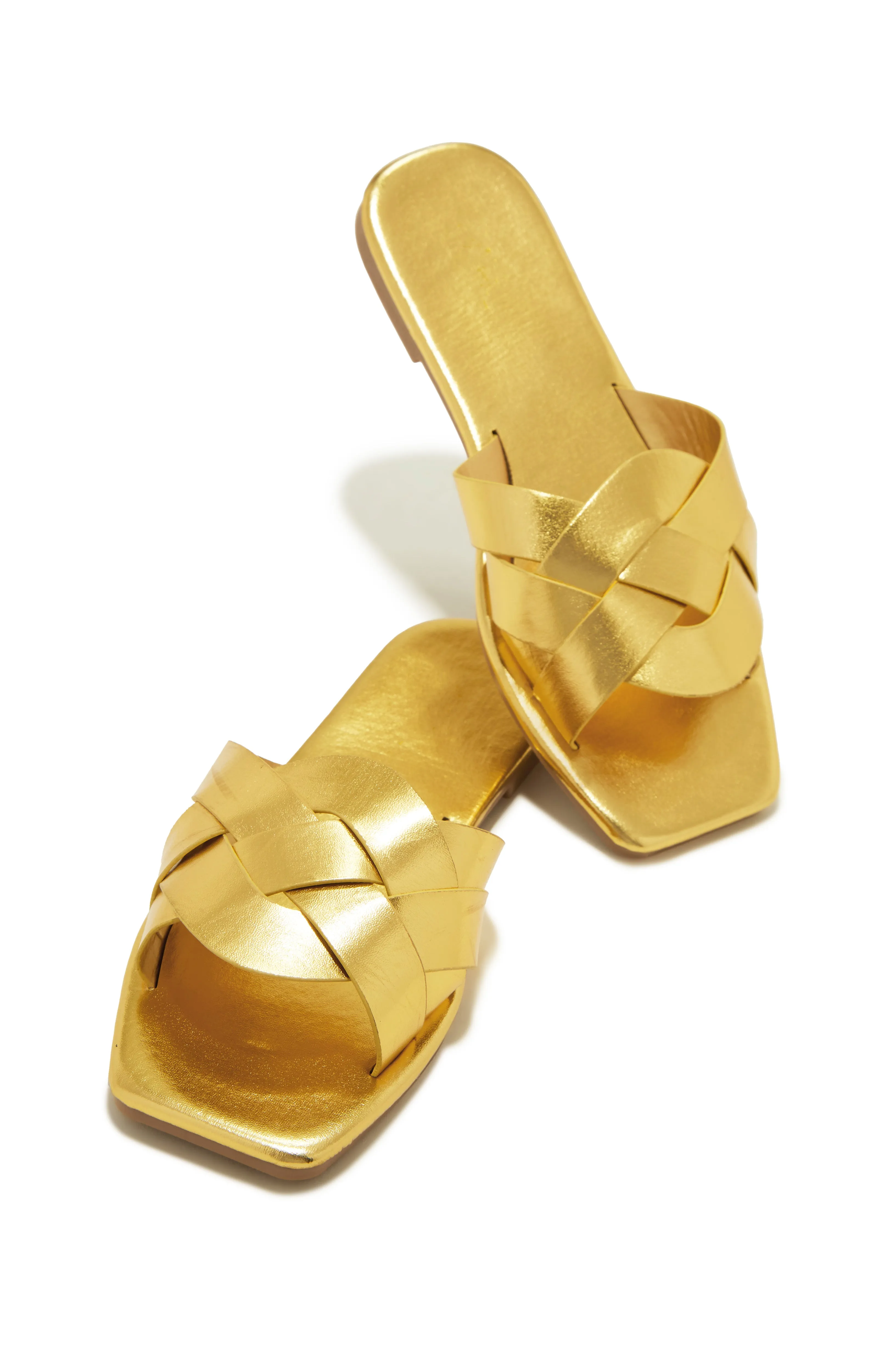 Fashion Amore Slip On Sandals - Gold sold by Miss Lola product image thumbnail 5