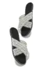Fun Weekend Embellished Slip On Sandals - Black sold by Miss Lola