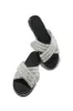 Fun Weekend Embellished Slip On Sandals - Black sold by Miss Lola
