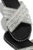 Fun Weekend Embellished Slip On Sandals - Black sold by Miss Lola