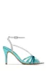 Kataya Ankle Strap Pointed Toe Heels - Blue sold by Miss Lola