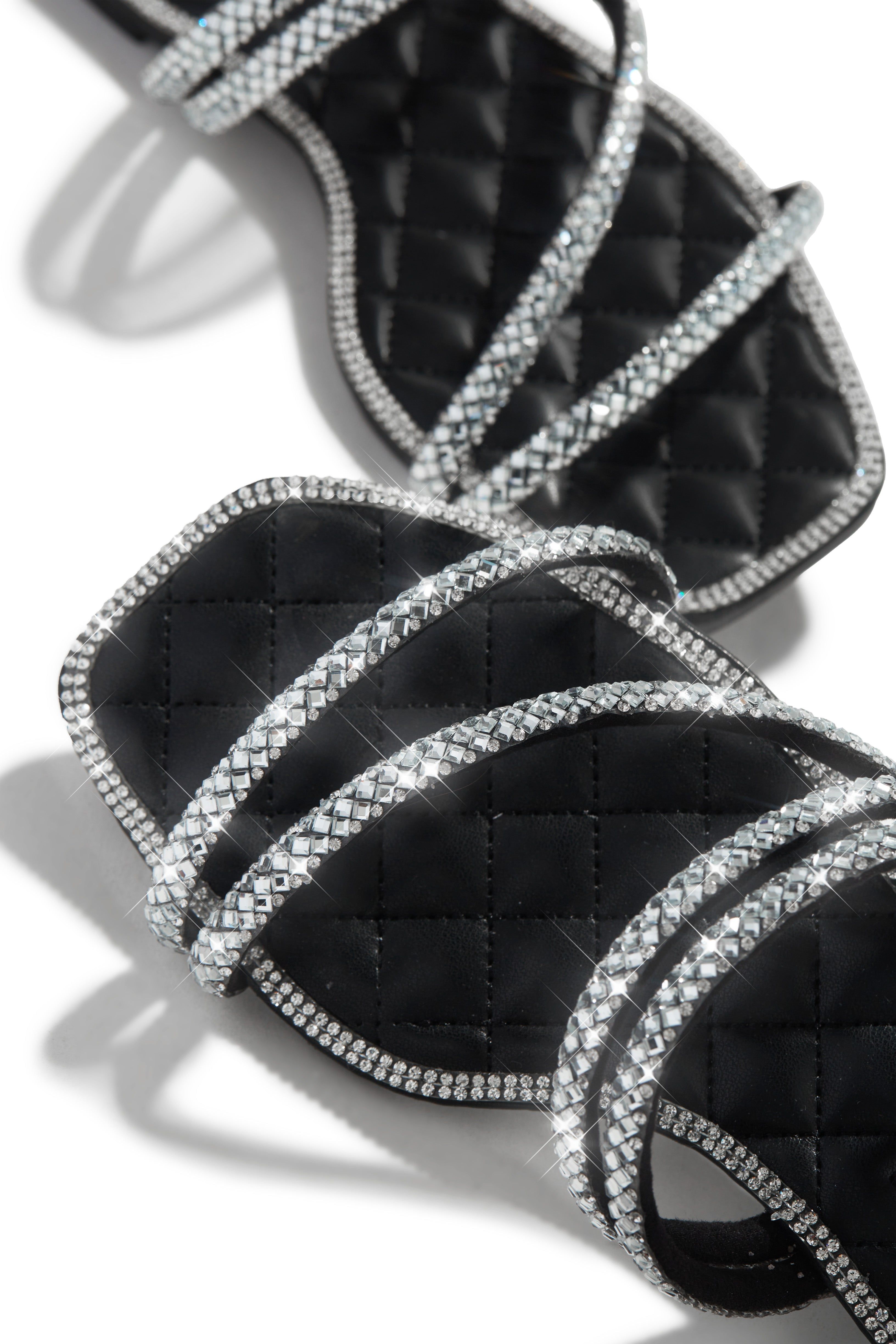 Next Getaway Embellished Slip On Sandals - Black sold by Miss Lola product image thumbnail 2