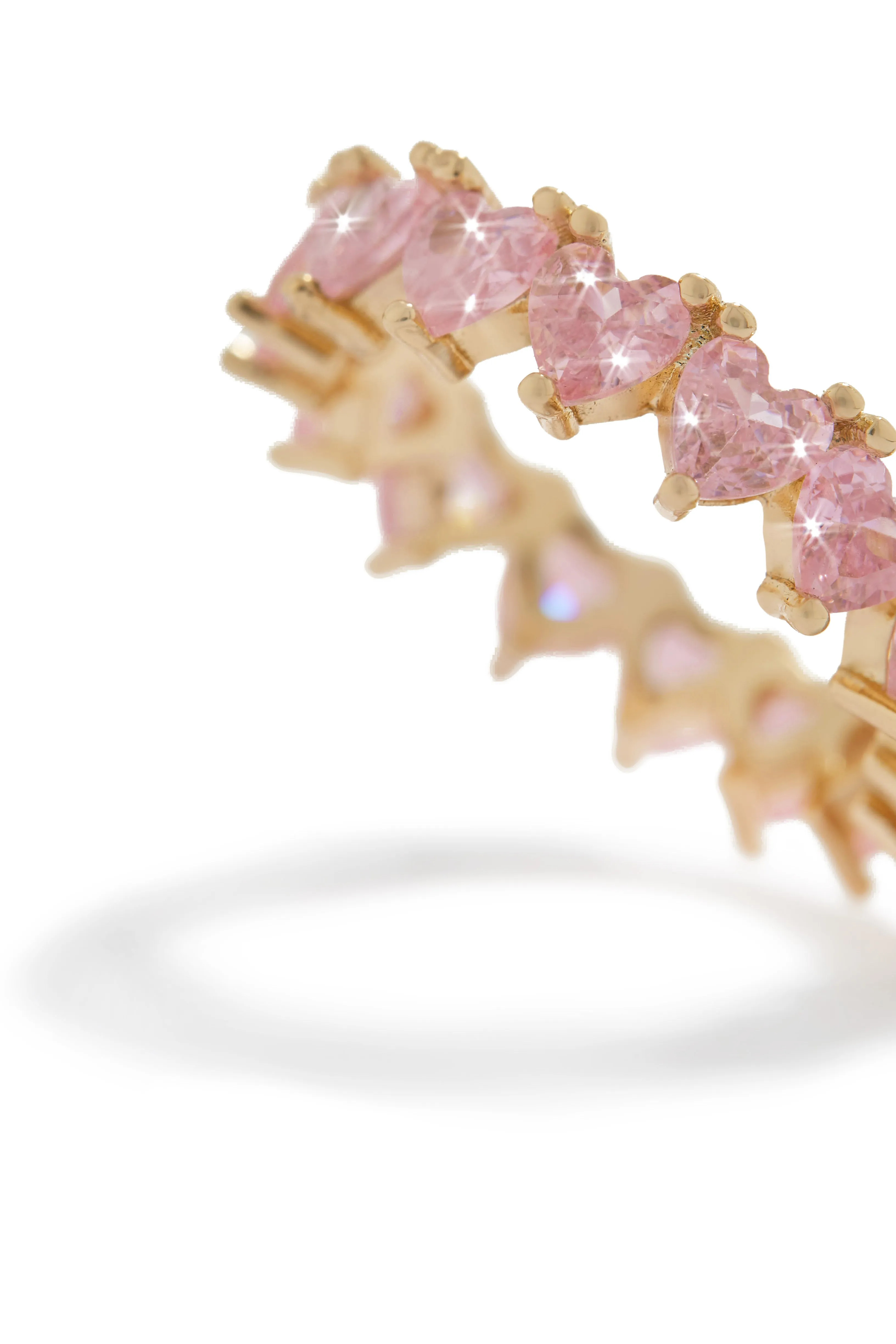 True Romance Heart Shaped Embellished Ring - Pink sold by Miss Lola product image thumbnail 2