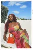 Mar y Sol Cowl Neck Maxi Dress - Pink Print sold by Miss Lola