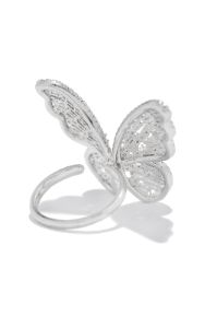 My Baby Cubic Zirconia Embellished Butterfly Ring - Silver sold by Miss Lola