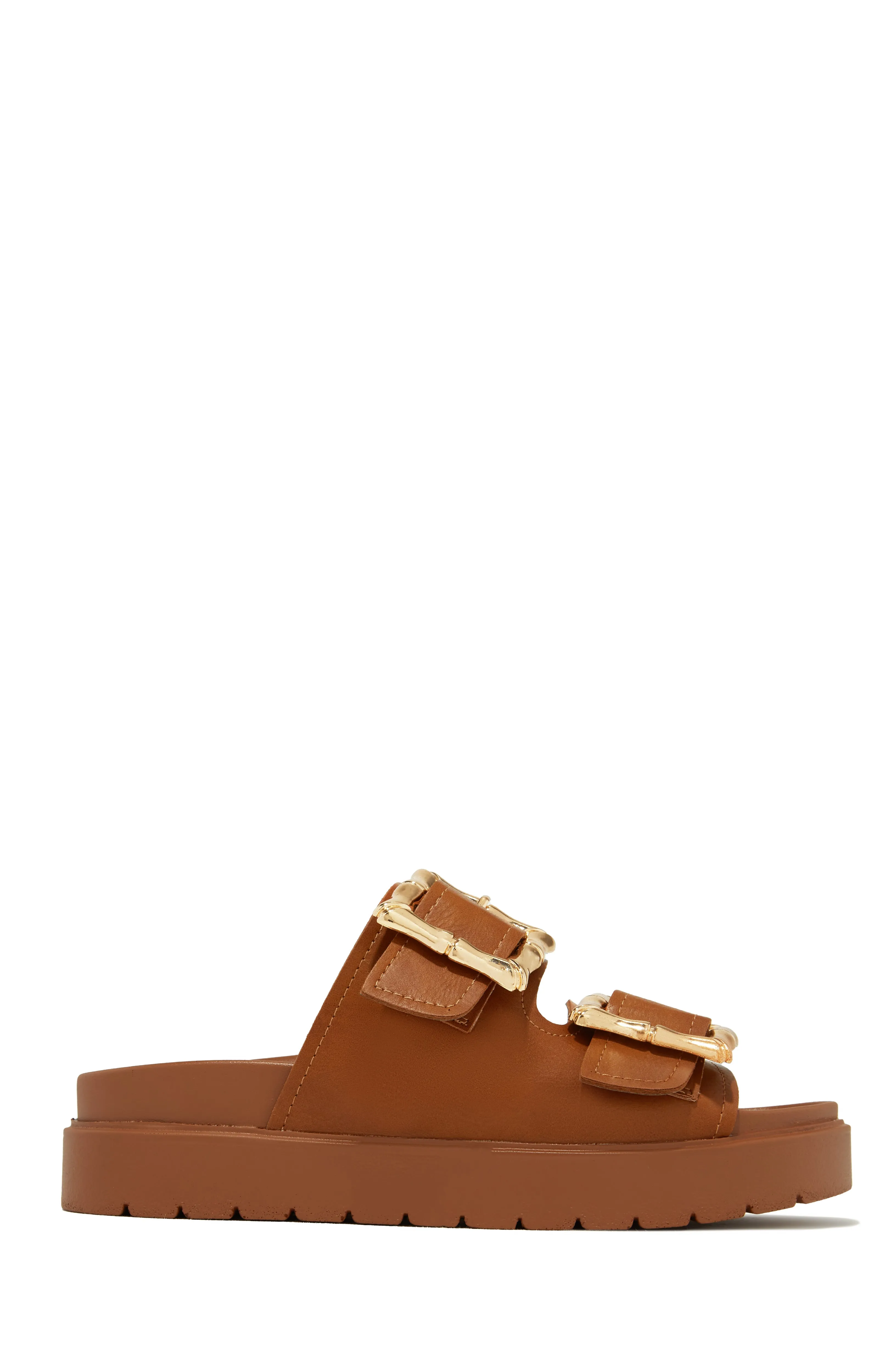 Arani Chunky Slip On Sandals - Tan sold by Miss Lola product image thumbnail 4