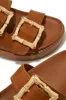 Arani Chunky Slip On Sandals - Tan sold by Miss Lola