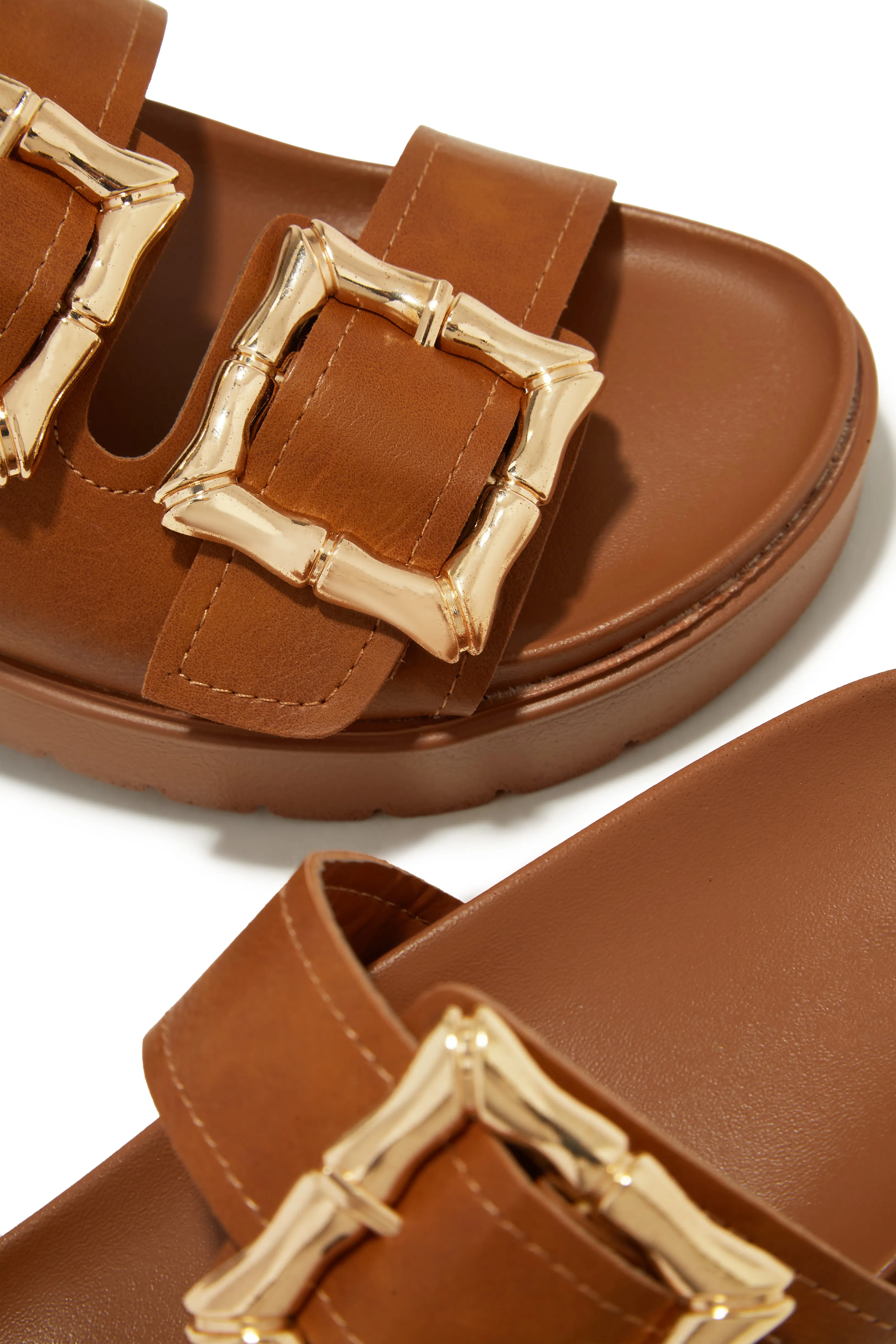 Arani Chunky Slip On Sandals - Tan sold by Miss Lola product image thumbnail 3