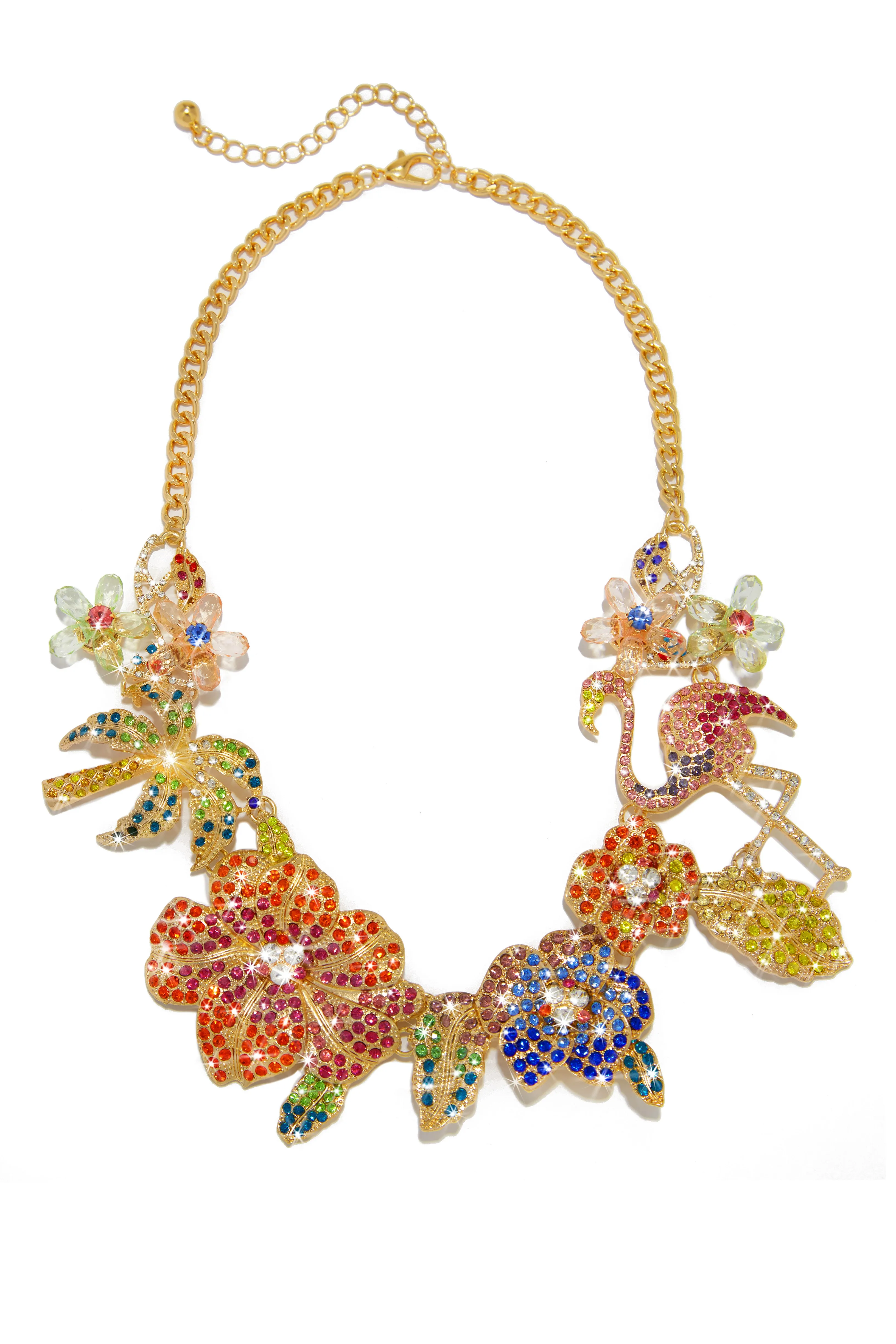 Luxe Island Embellished Necklace - Multi sold by Miss Lola