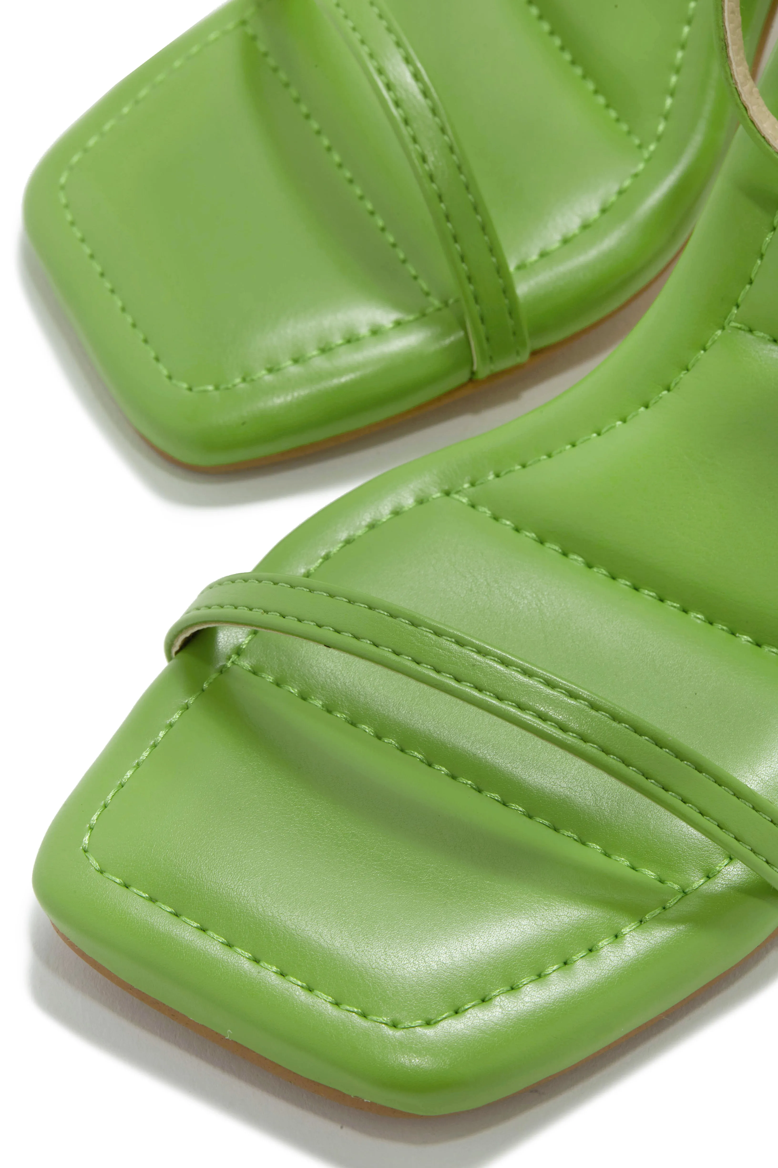 Iyla Single Sole Mid Heels - Green sold by Miss Lola product image thumbnail 3