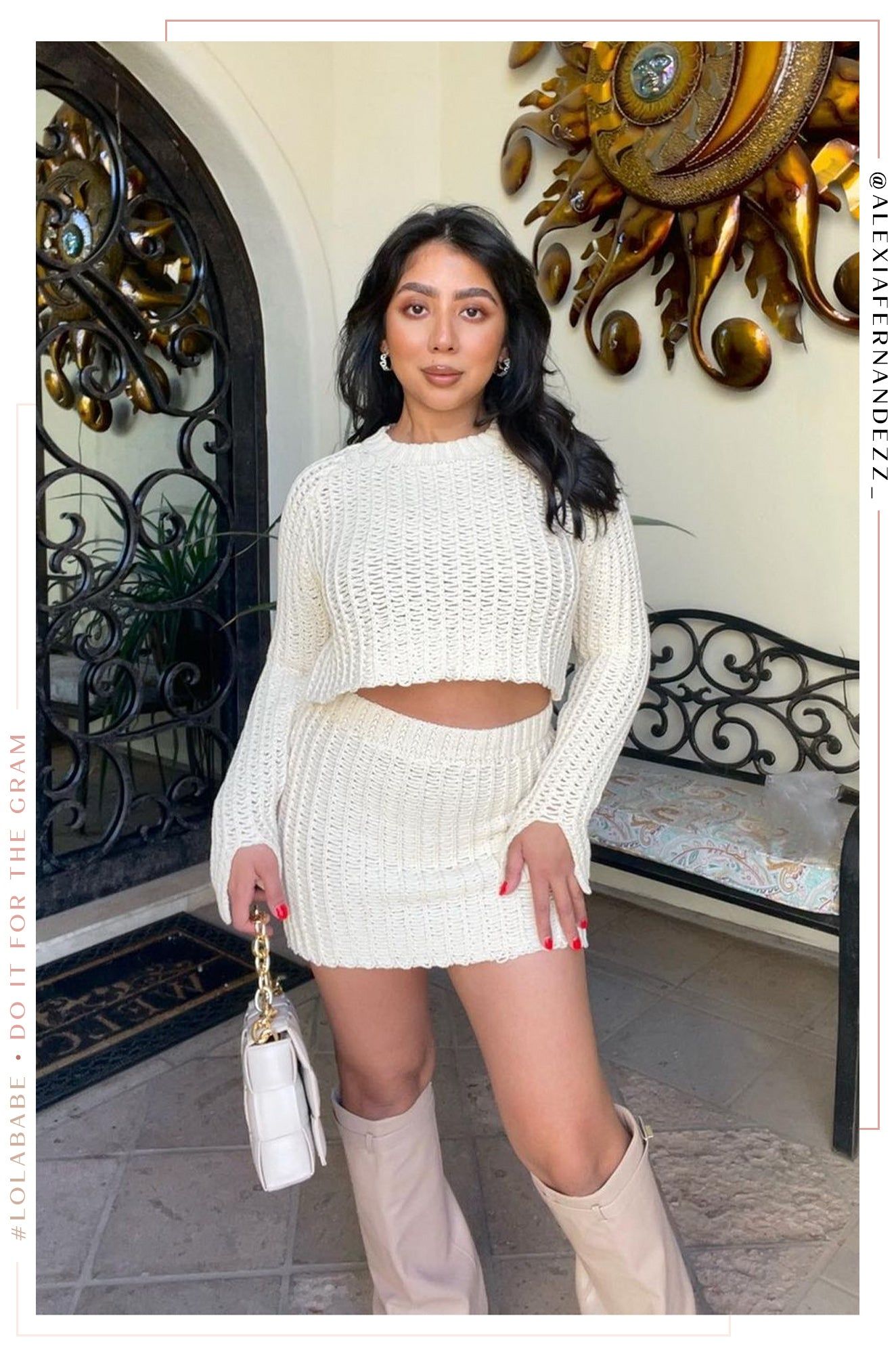 Elanya Mini Skirt - Cream sold by Miss Lola product image thumbnail 4